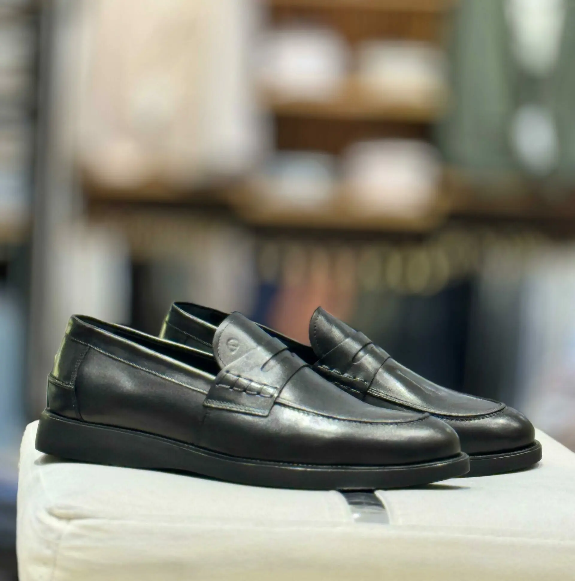CHAUSSURE HOMME CUIR -7407 NOIR