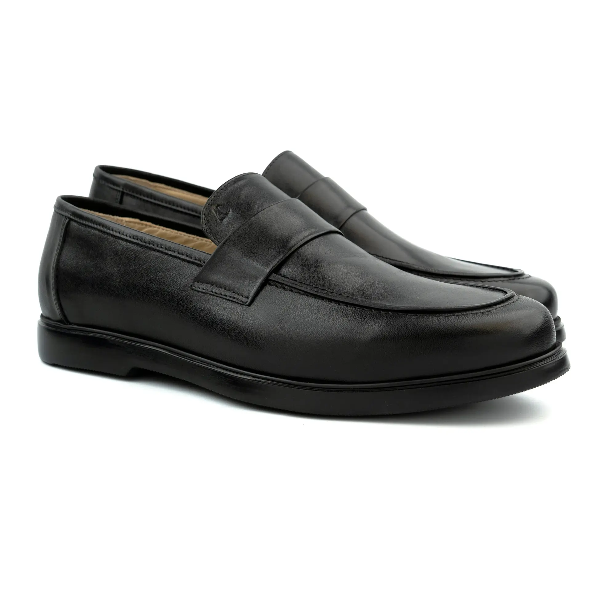 Men's Leather Shoe - F04 Black