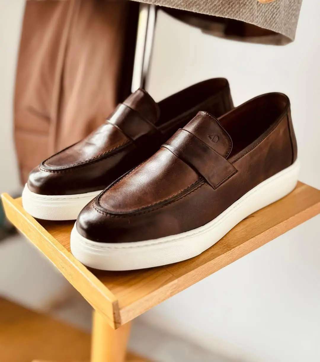 Leather Shoes - 3204 Brown