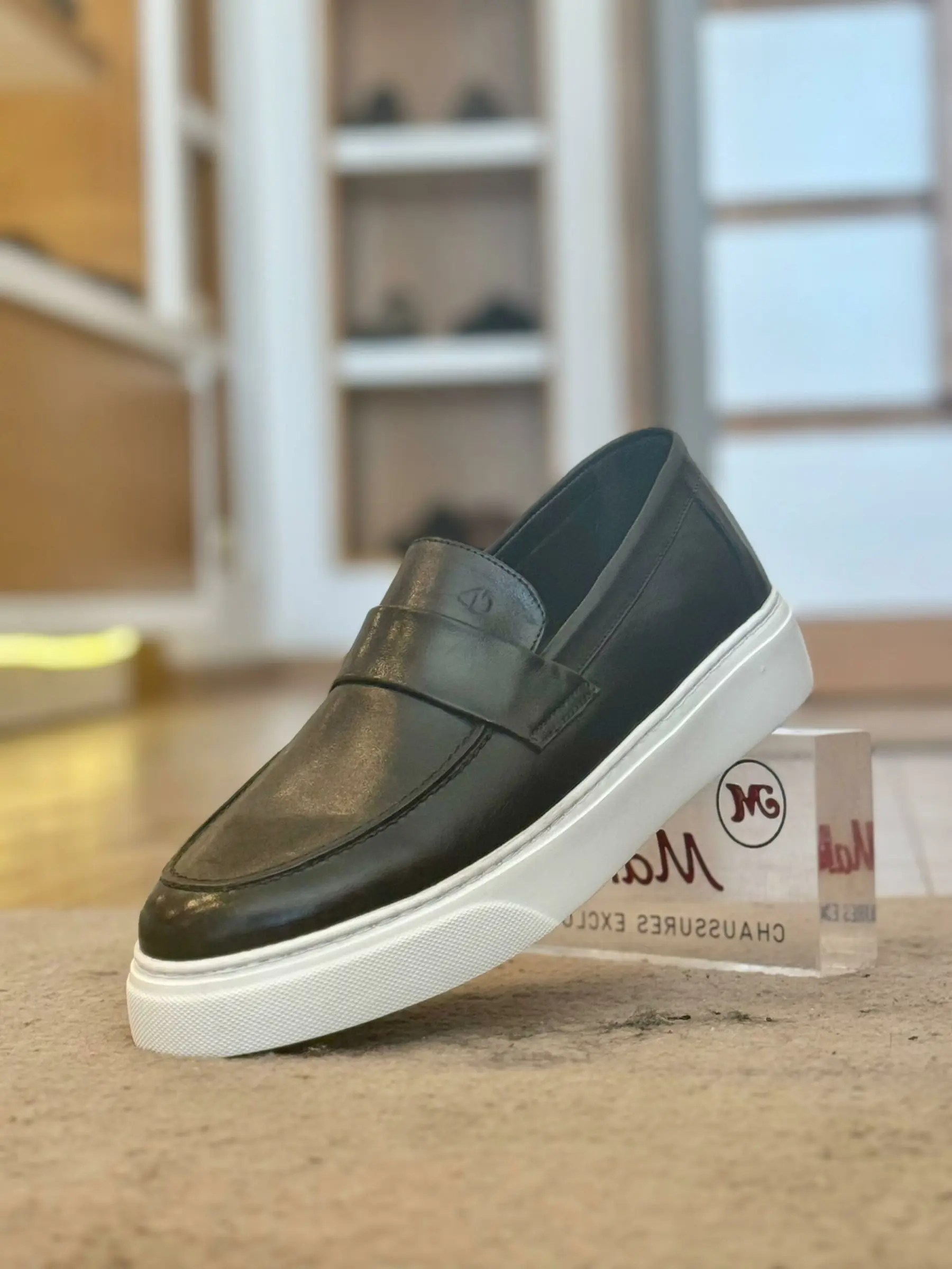 Leather Shoes - 3204 Black
