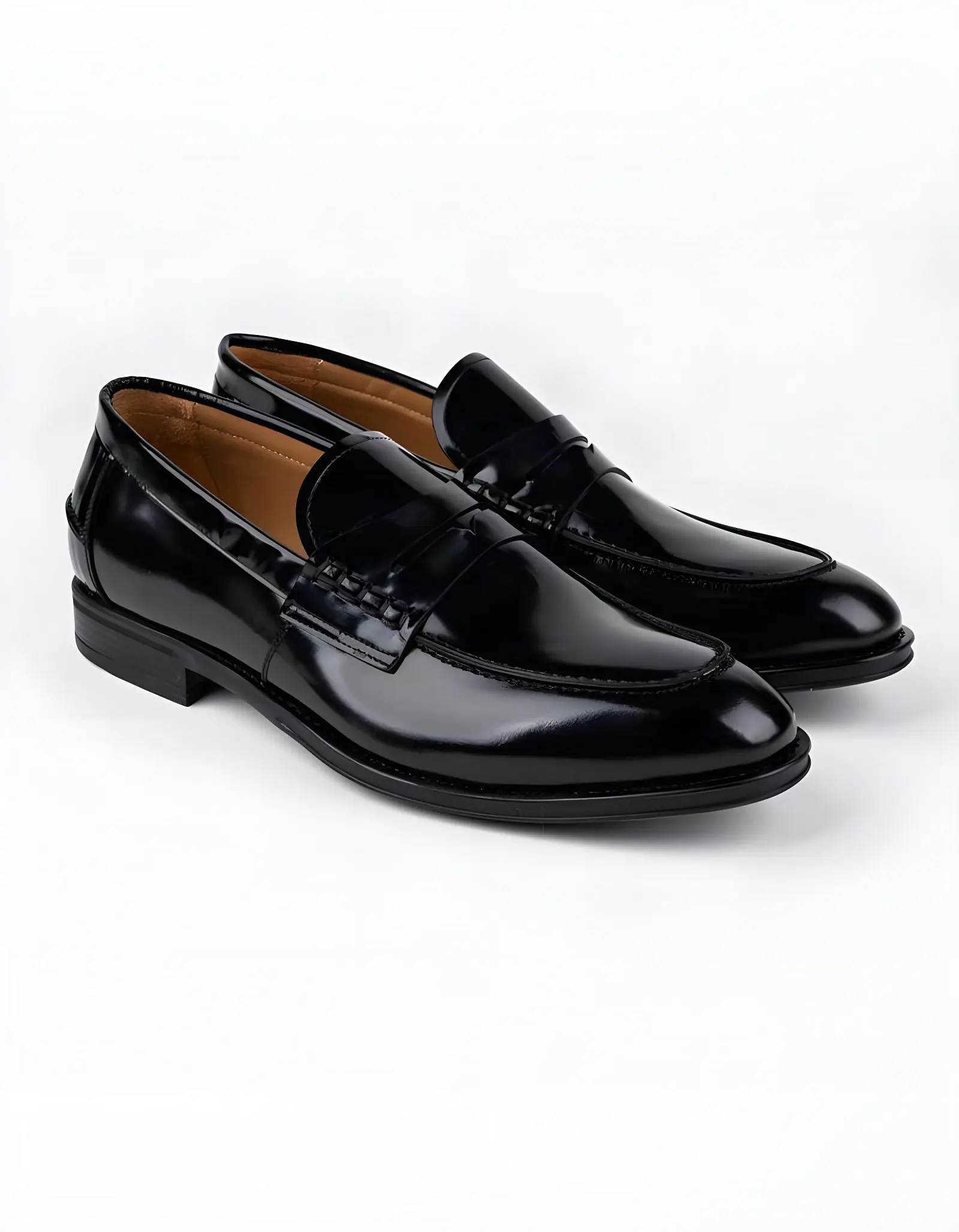 Chaussures en cuir Carlo – CH07 Noir Glacé