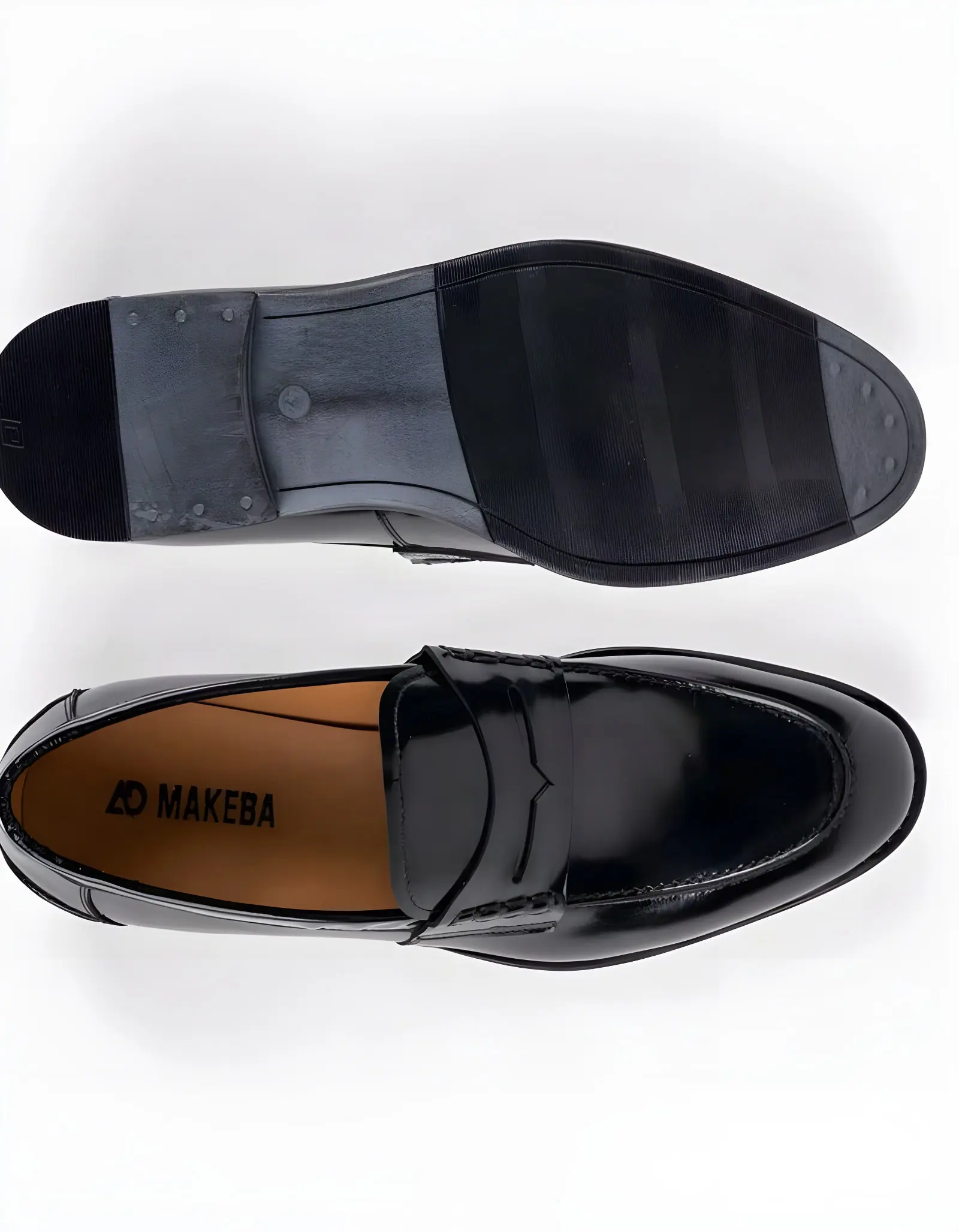 Chaussures en cuir Carlo – CH07 Noir Glacé