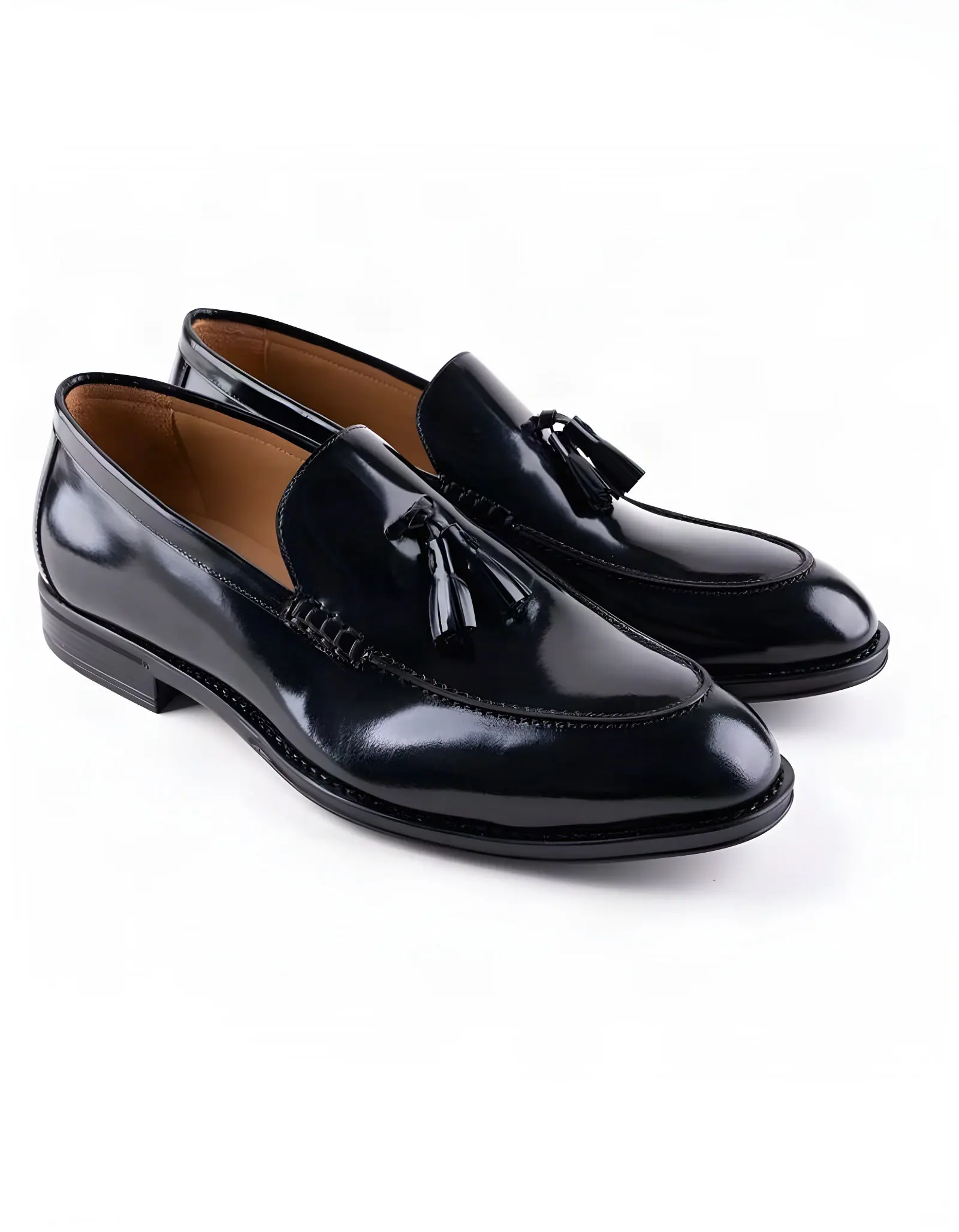 Chaussures en cuir Carlo – CH70 Noir Glacé