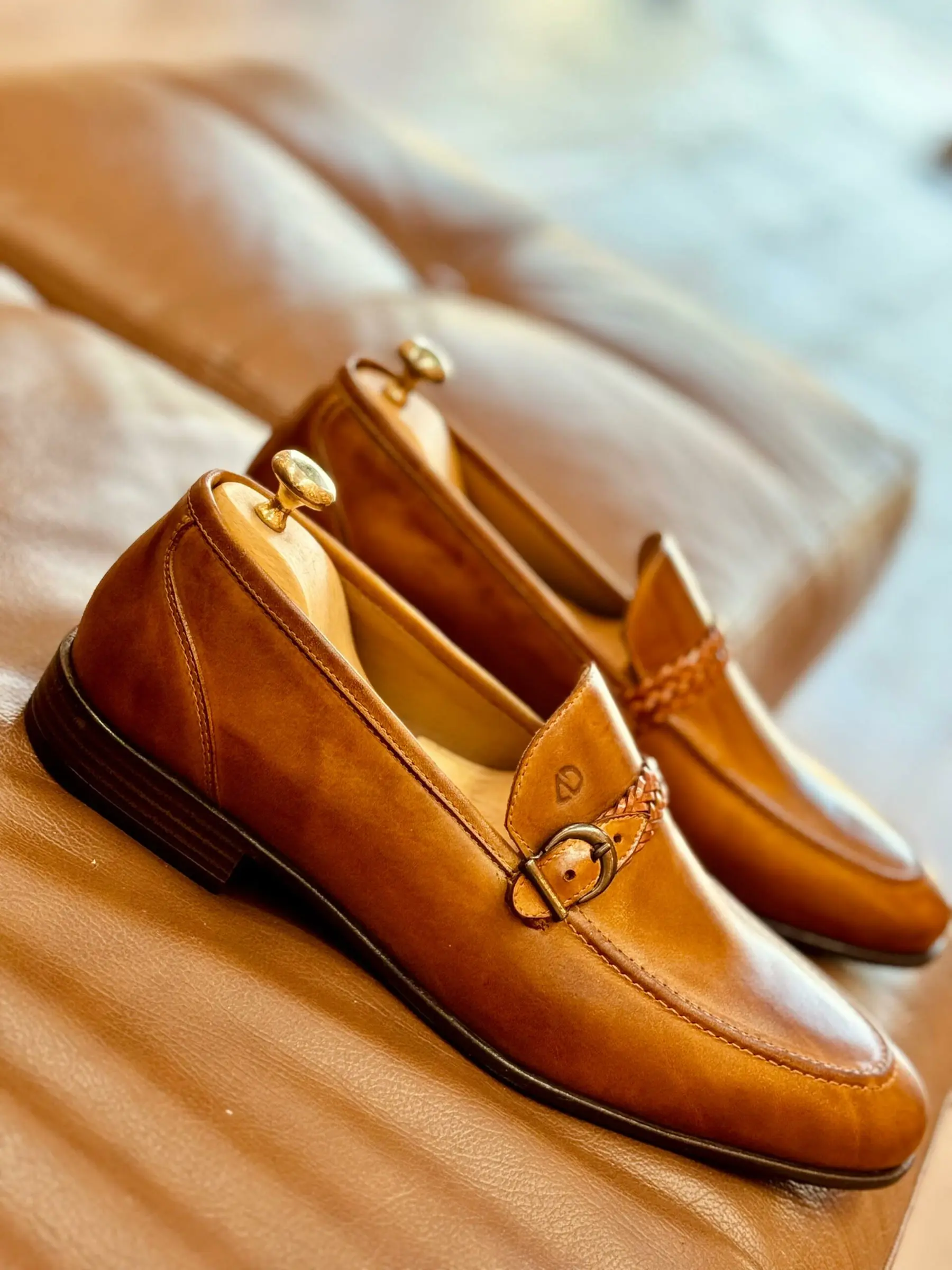 Chaussures en cuir – CLA75 CAMEL