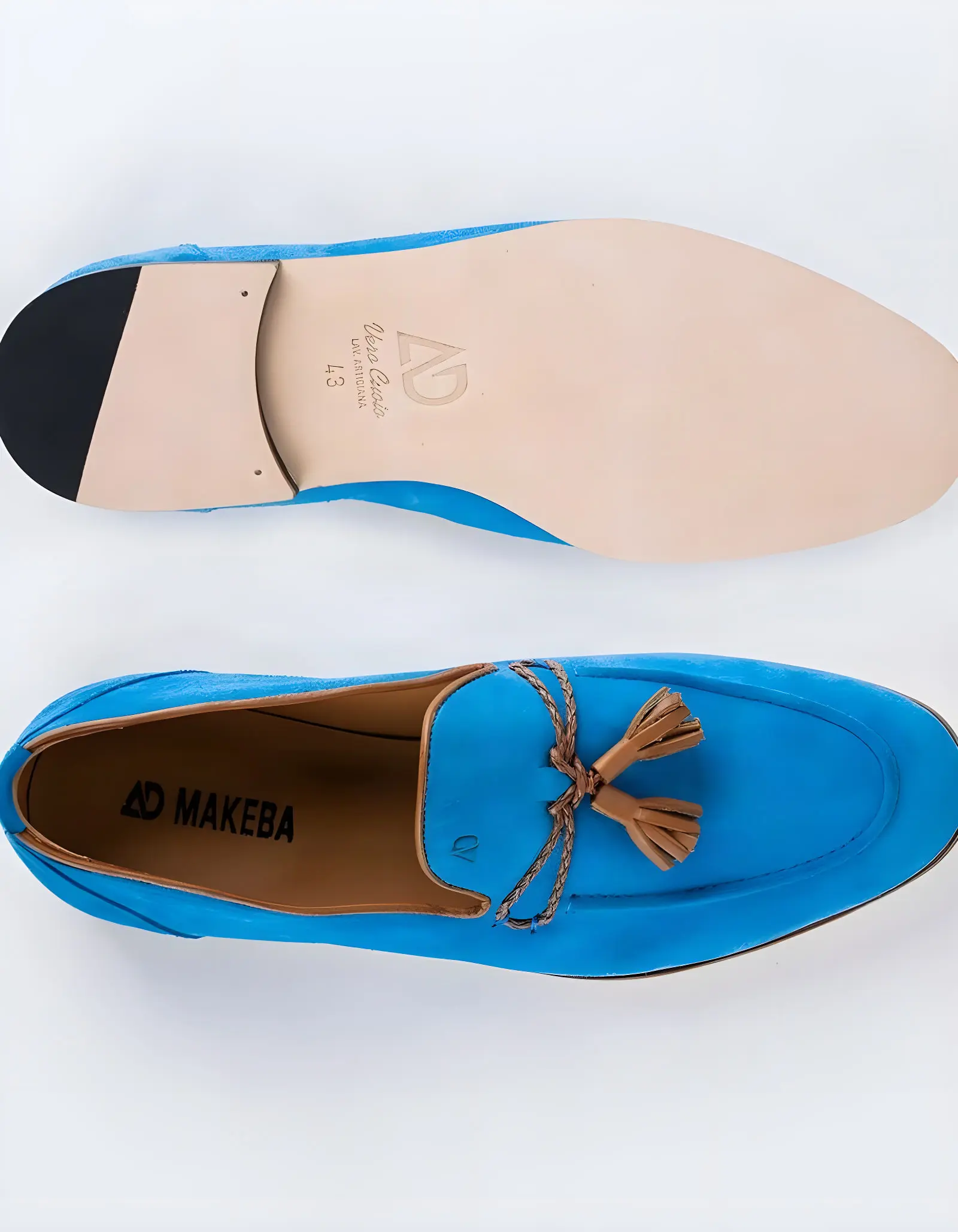 Chaussures en cuir Santino – GC07 Bleu