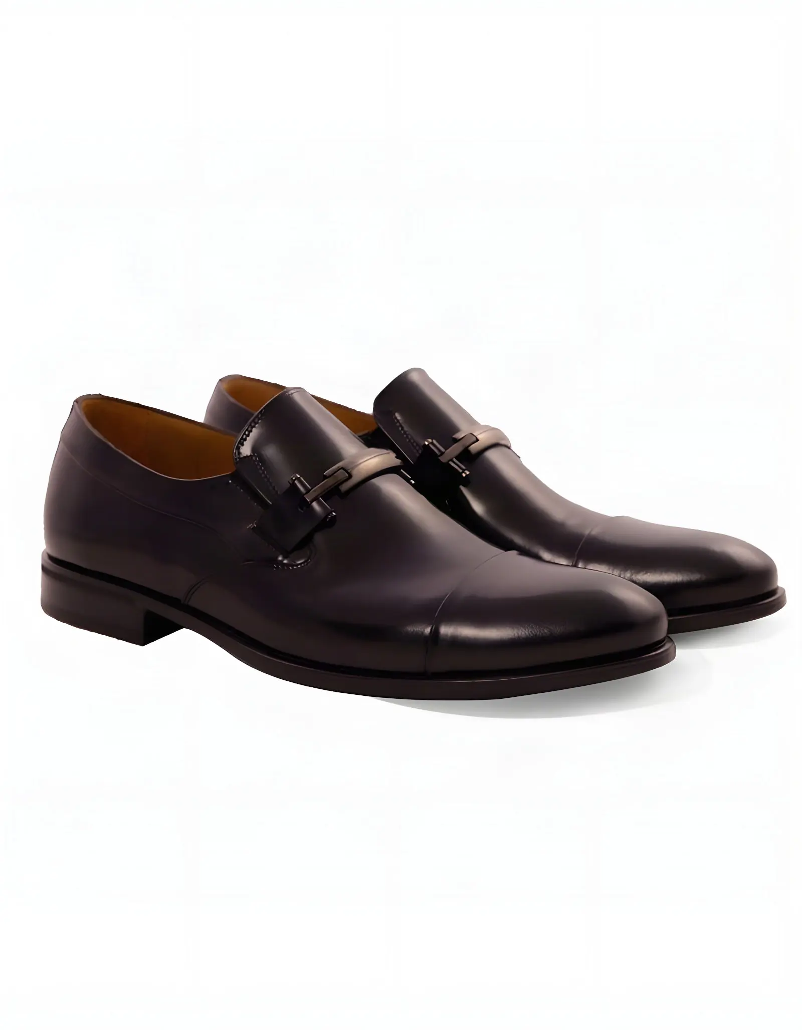Chaussures en cuir Silvio – 8605 Noir Glacé