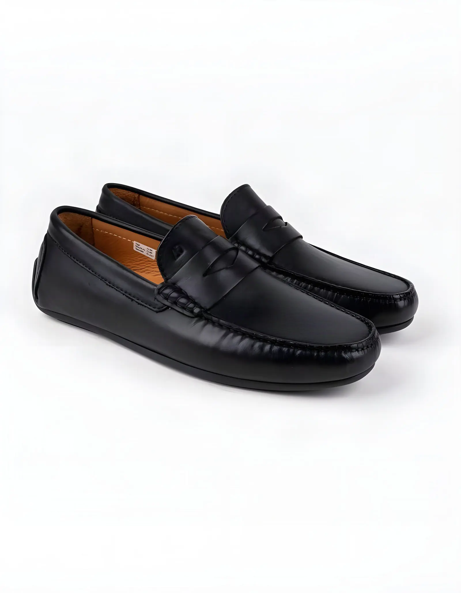 Tino Leather Moccasins – TD100 Black