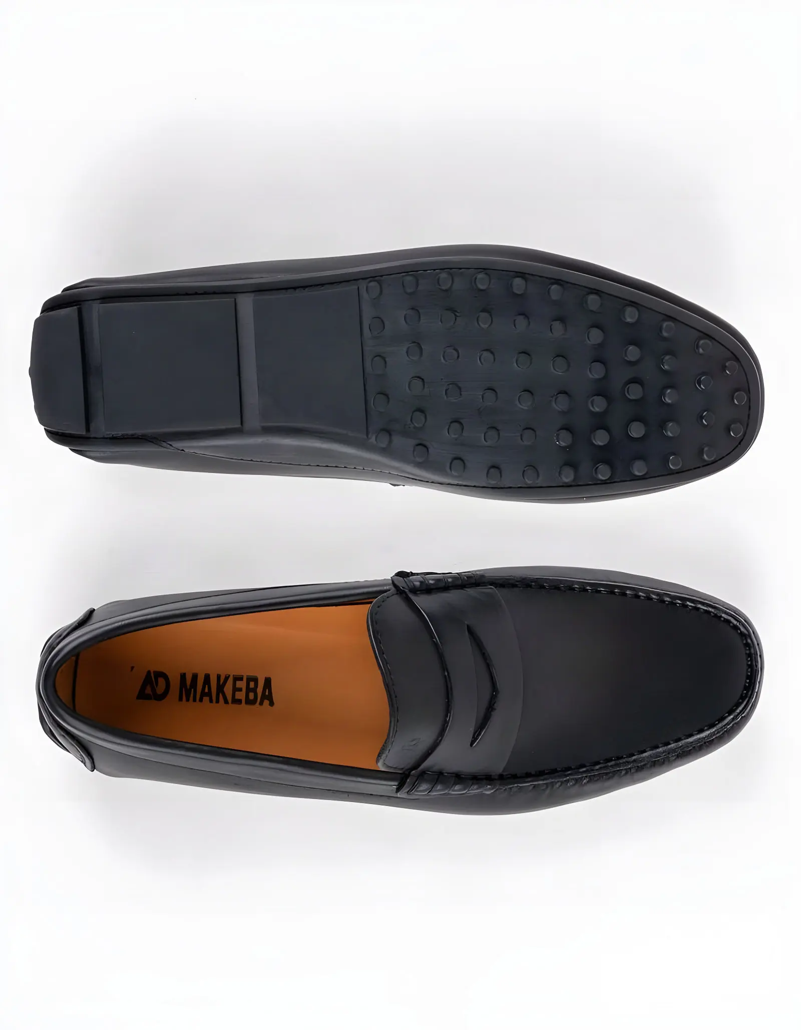 Mocassins en cuir Tino – TD100 Noir