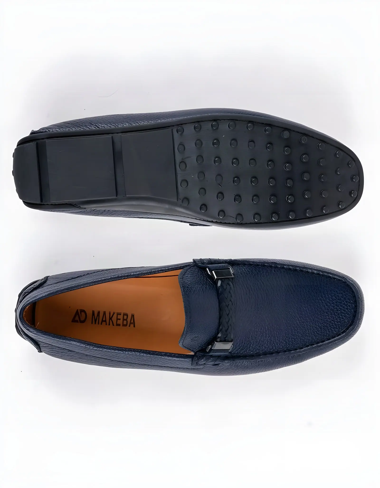 Mocassins en cuir Tino – TD101 Bleu