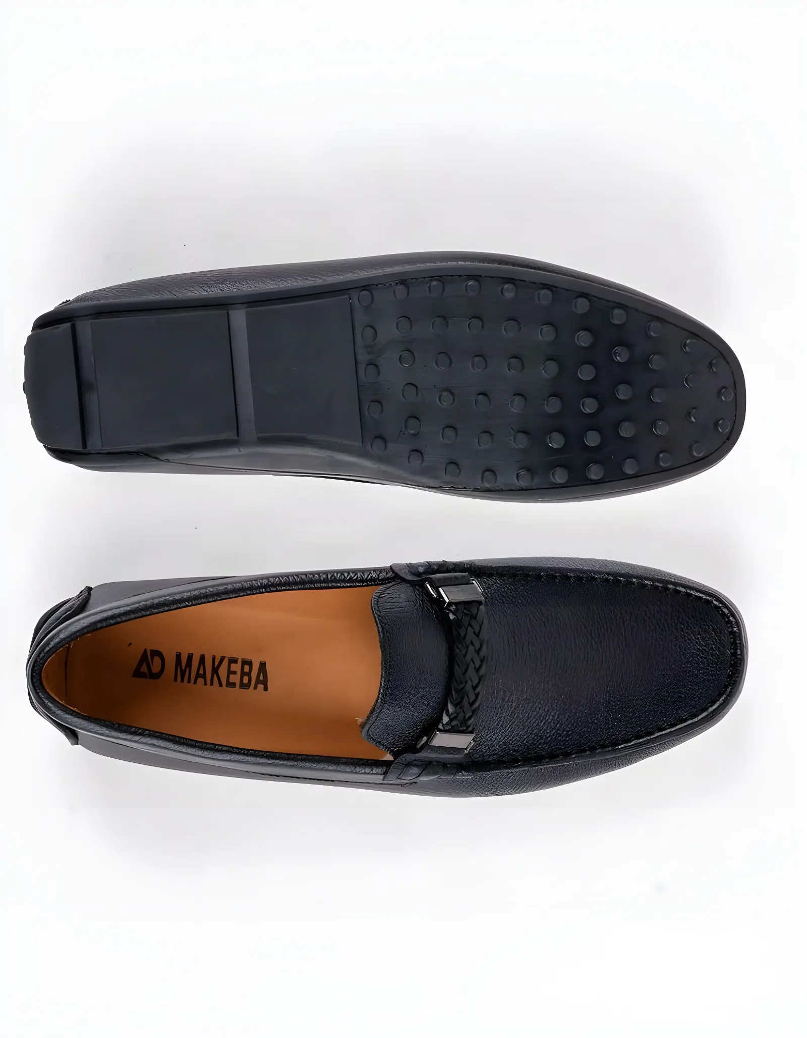 Mocassins en cuir Tino – TD101 Noir