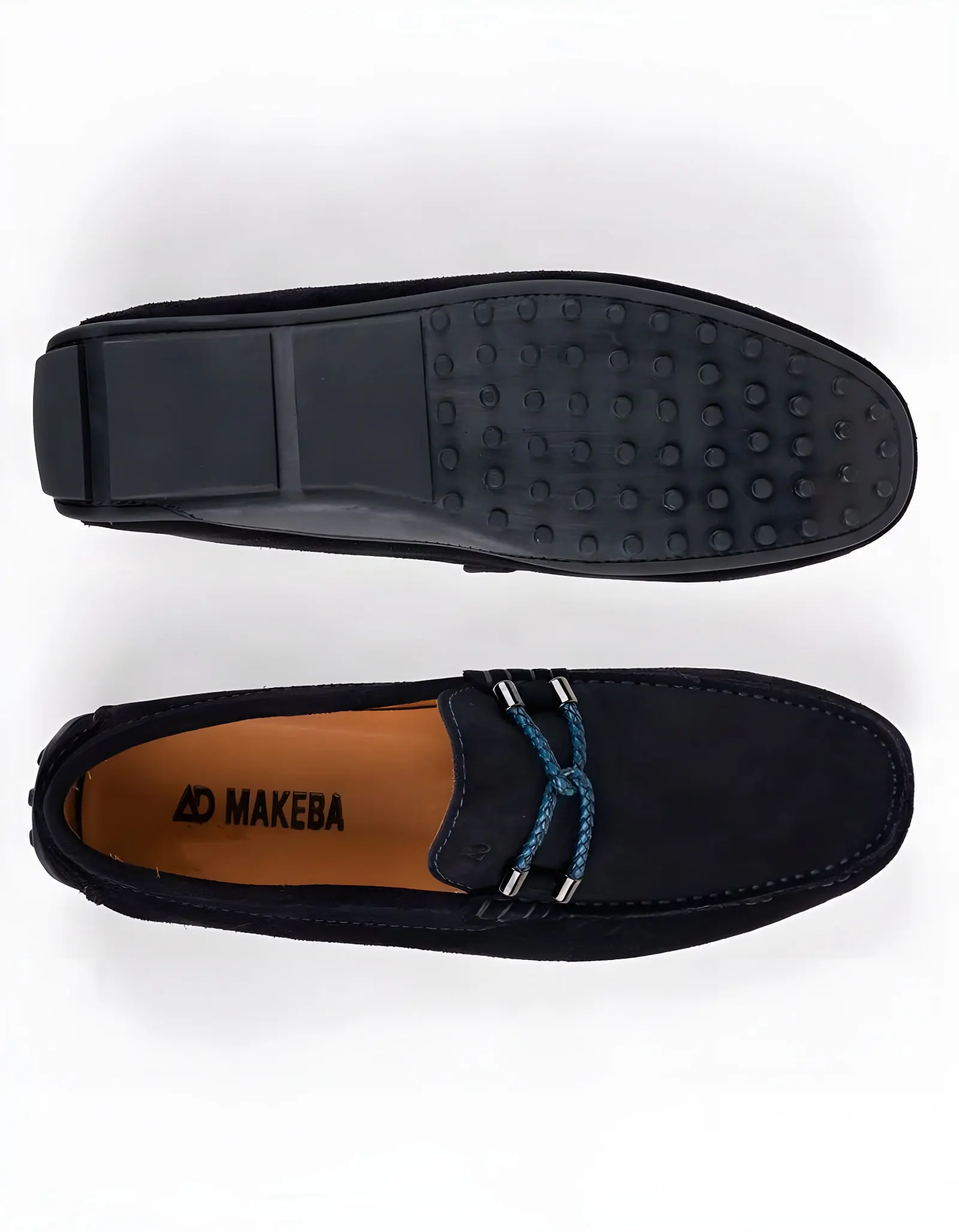 Mocassins en cuir Tino – TD102 Bleu