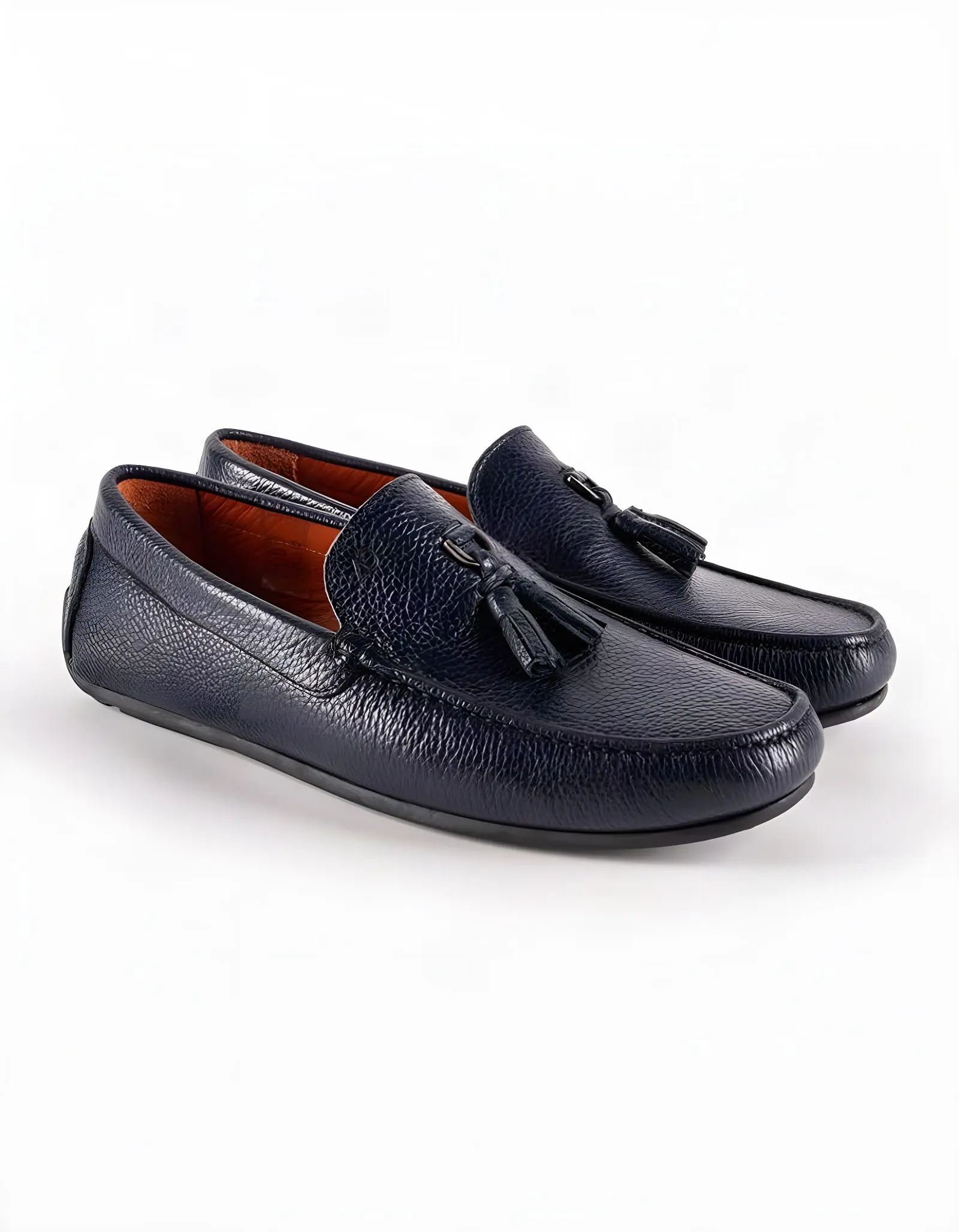 Tino Leather Moccasins – TD104 Blue