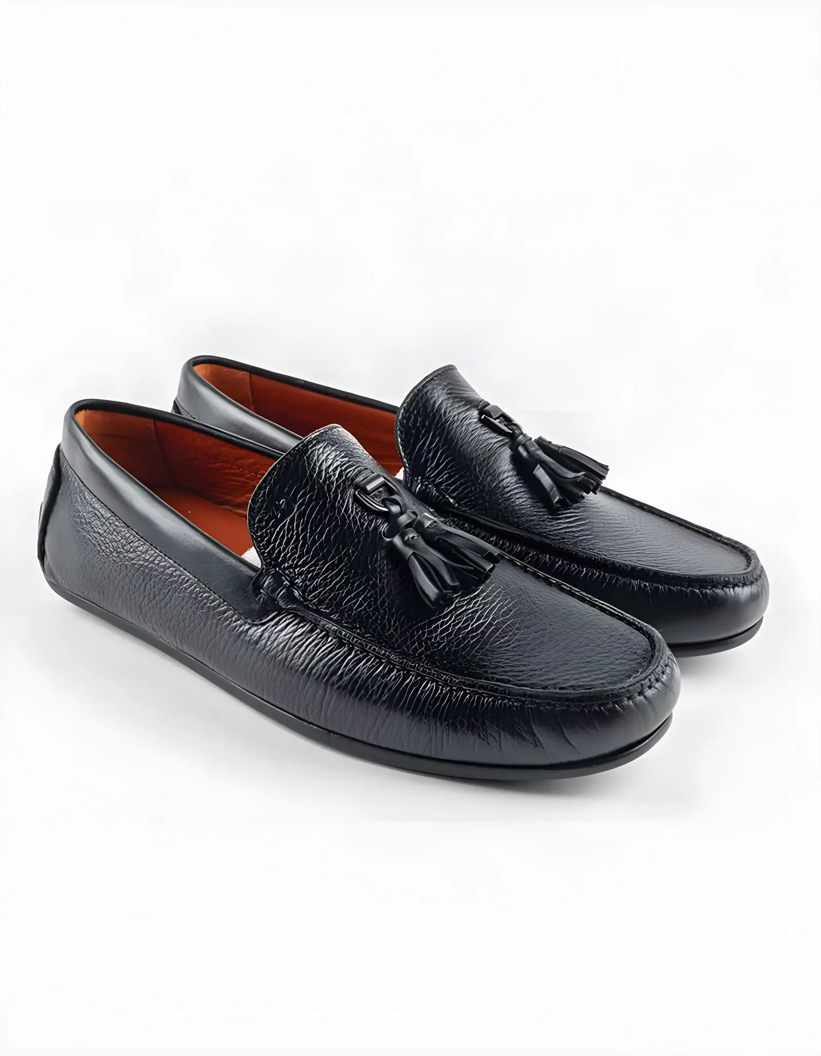 Mocassins en cuir Tino – TD104 Noir