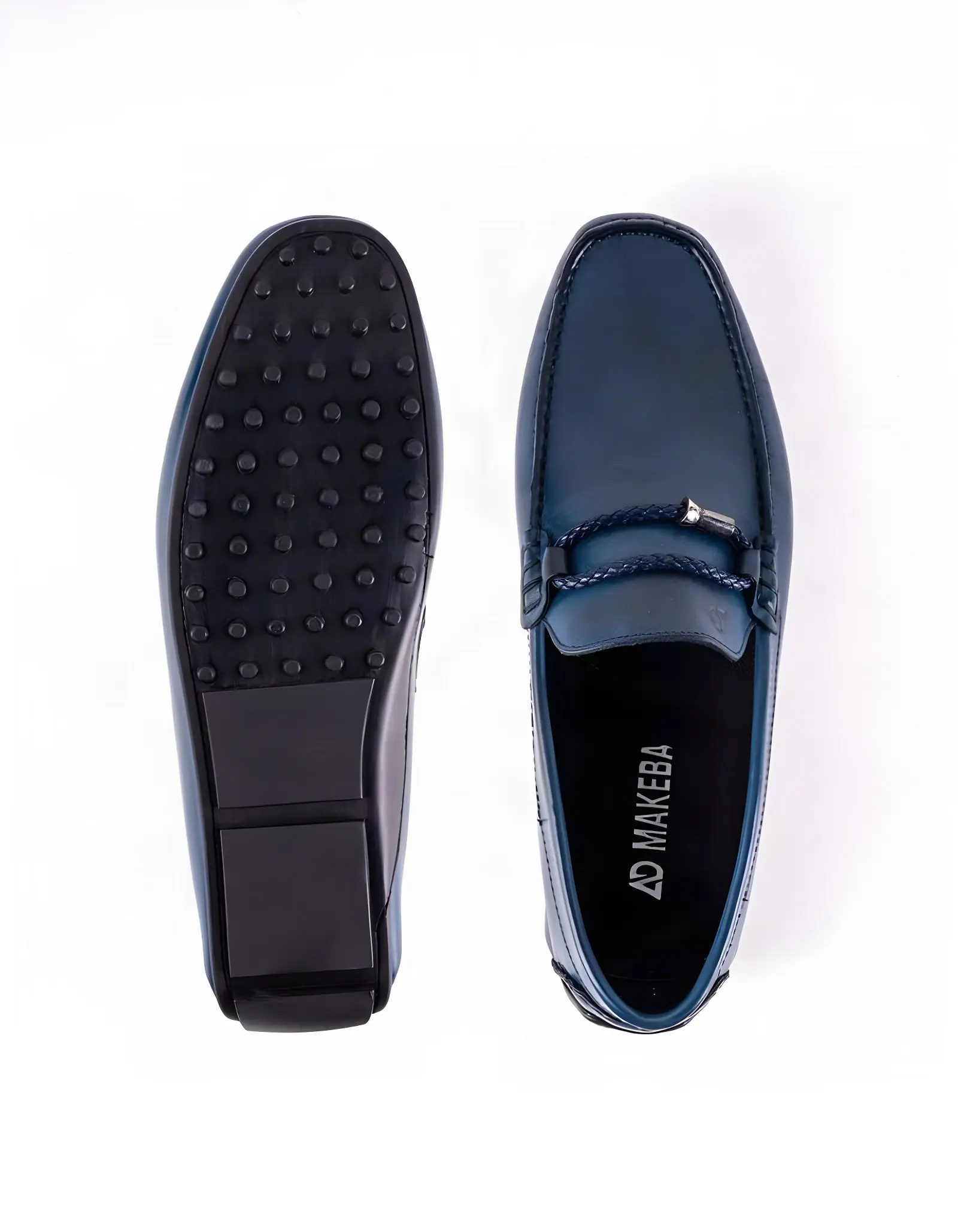 Mocassins en cuir Tino – TD105 Bleu