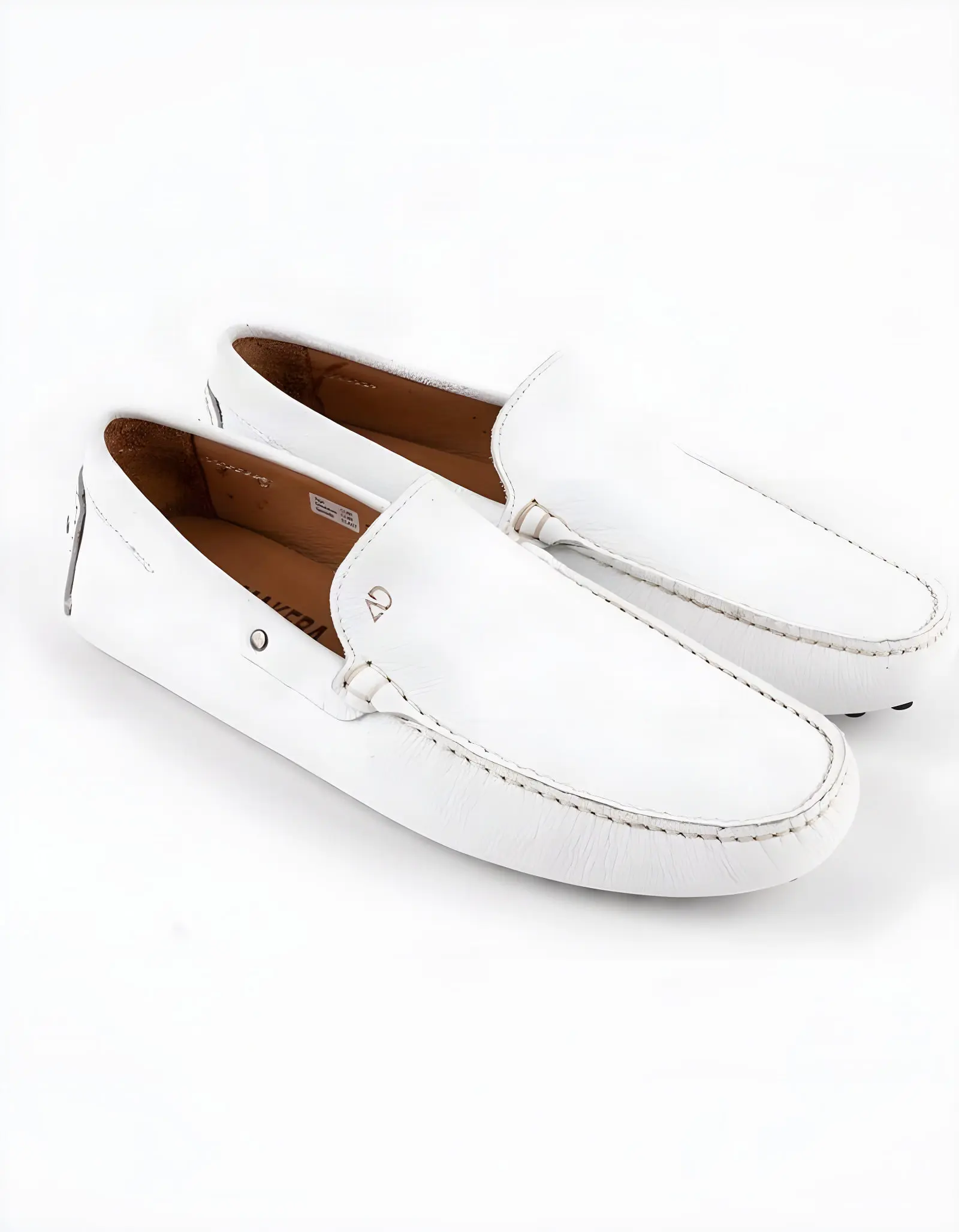 Mocassins en cuir Tito – PP01 Cuir Blanc