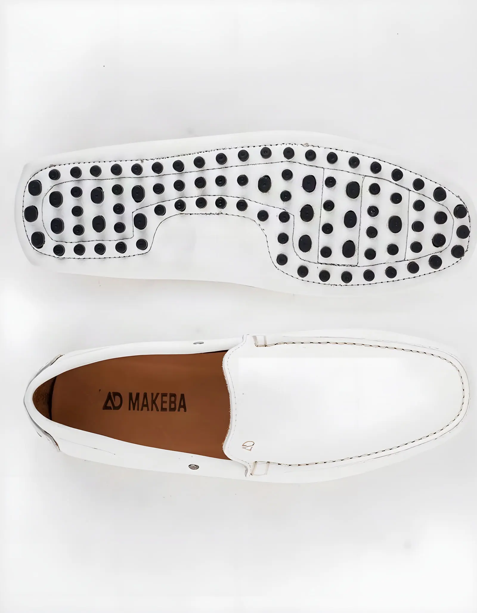 Mocassins en cuir Tito – PP01 Cuir Blanc