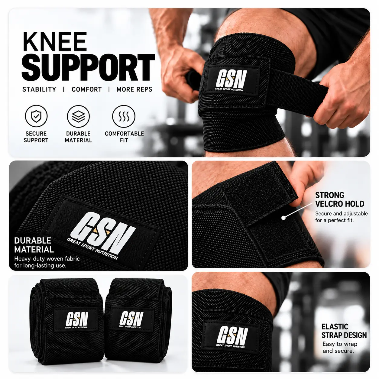 Genouillere de musculation GSN 2