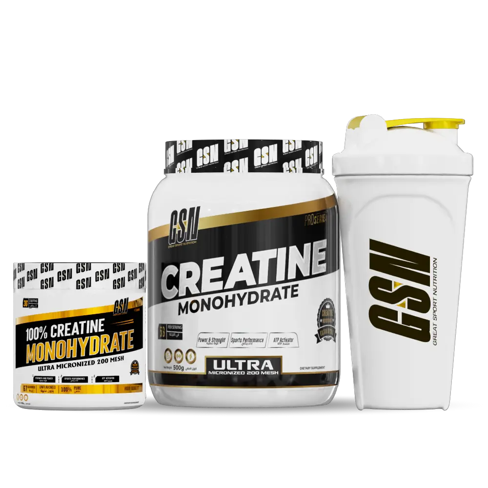 Creatine 500g + créatine 200g + shaker