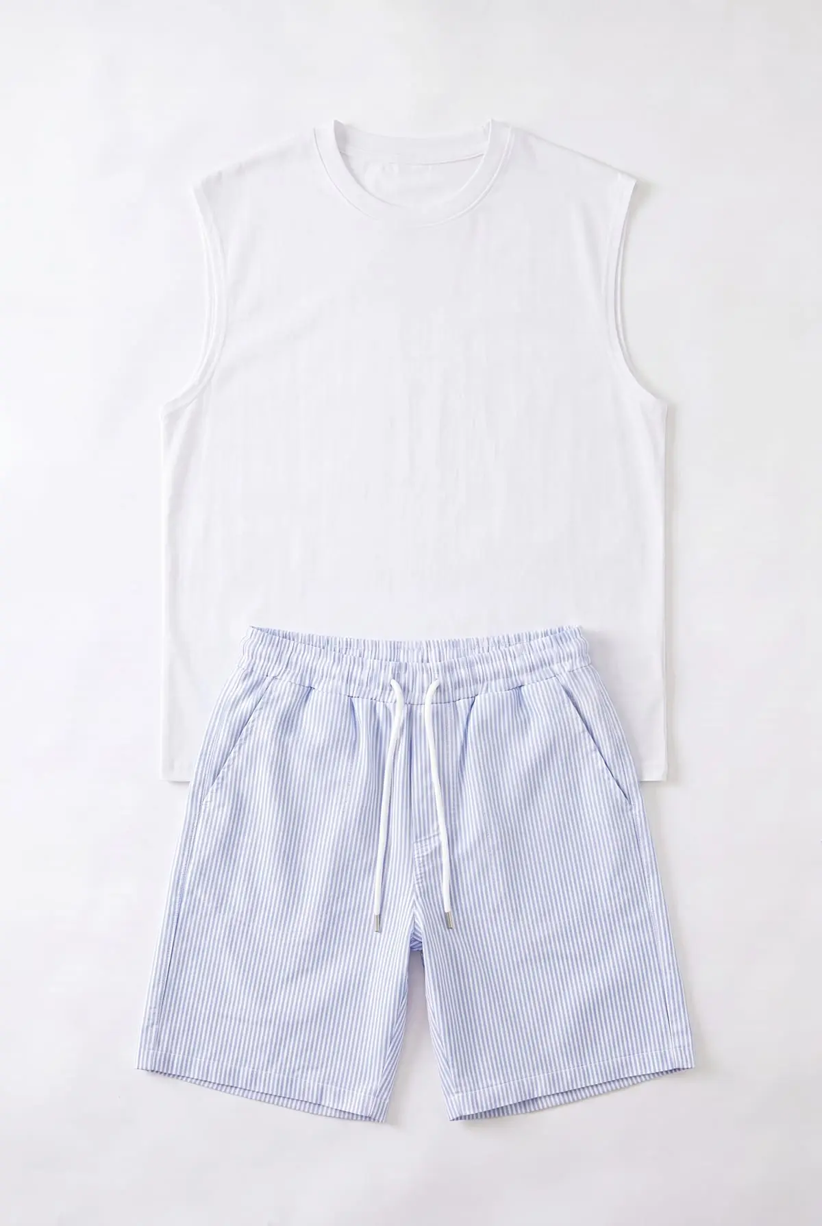 Set Débardeur + Short Riée Blue