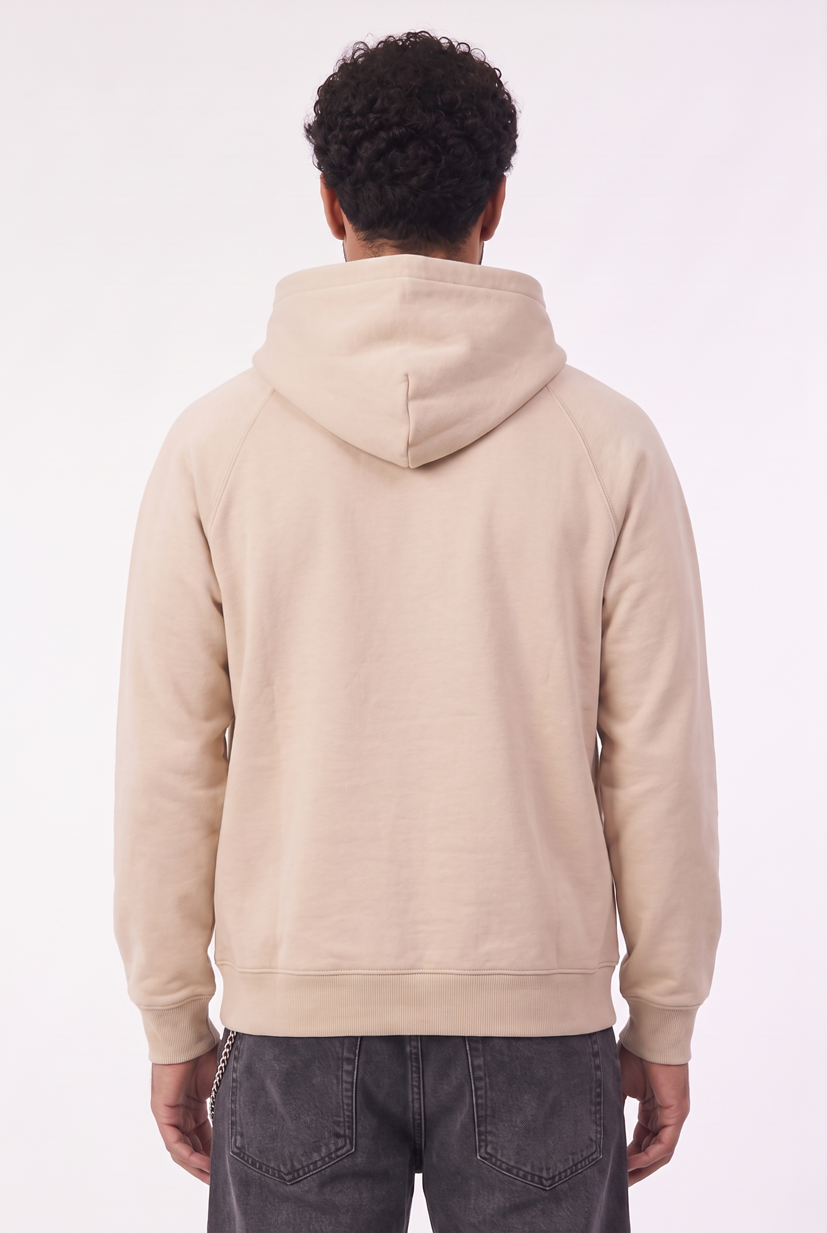 Hoodie Beige & Jean Noir 4