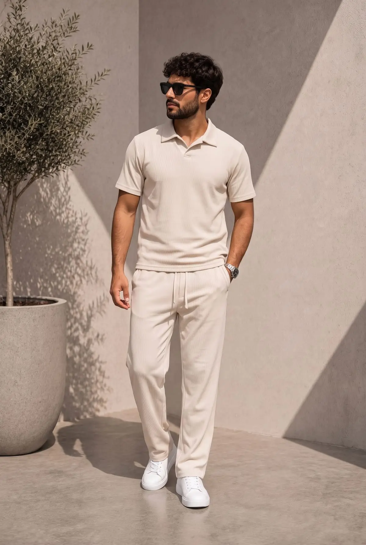 Piqué Set Pants 2