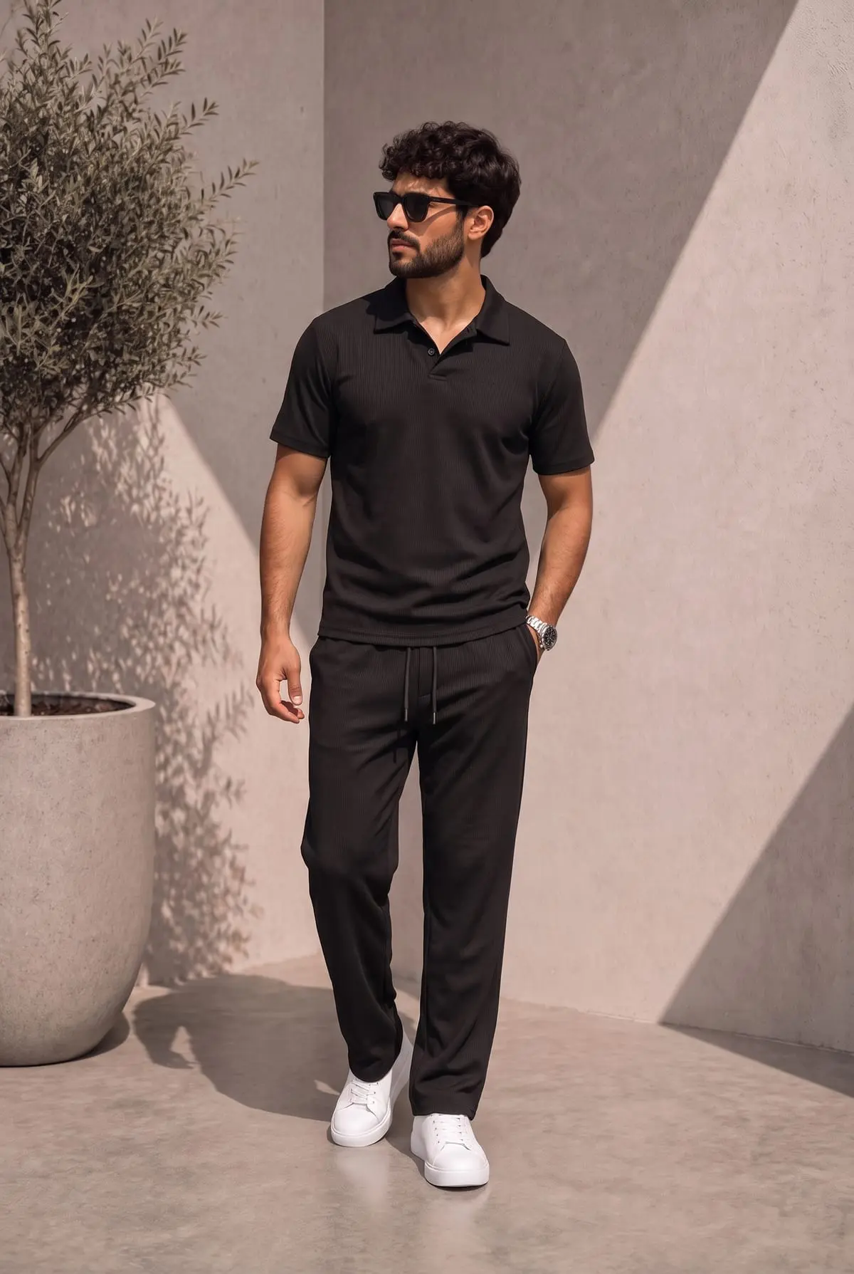 Piqué Set Pants 6