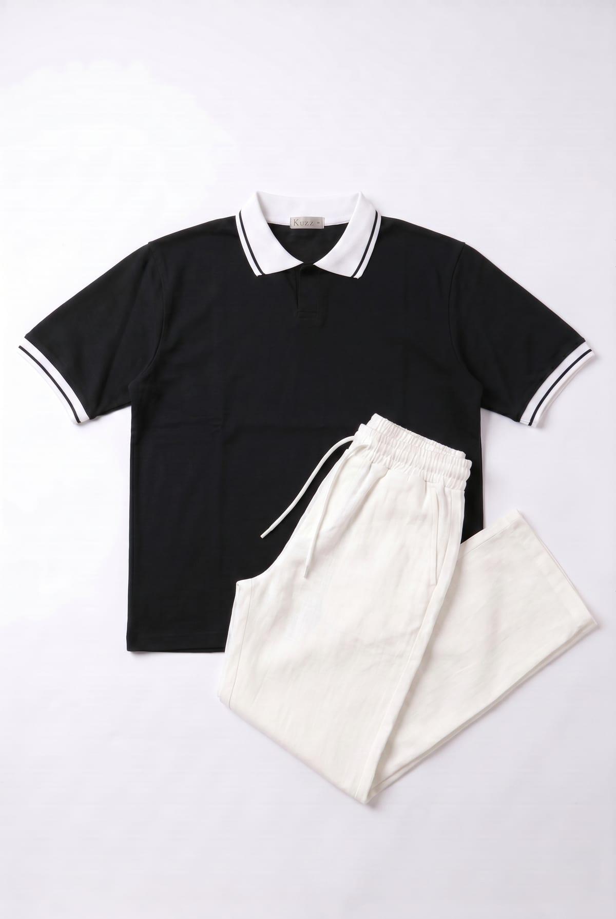 Set Polo + Panta Line White 3