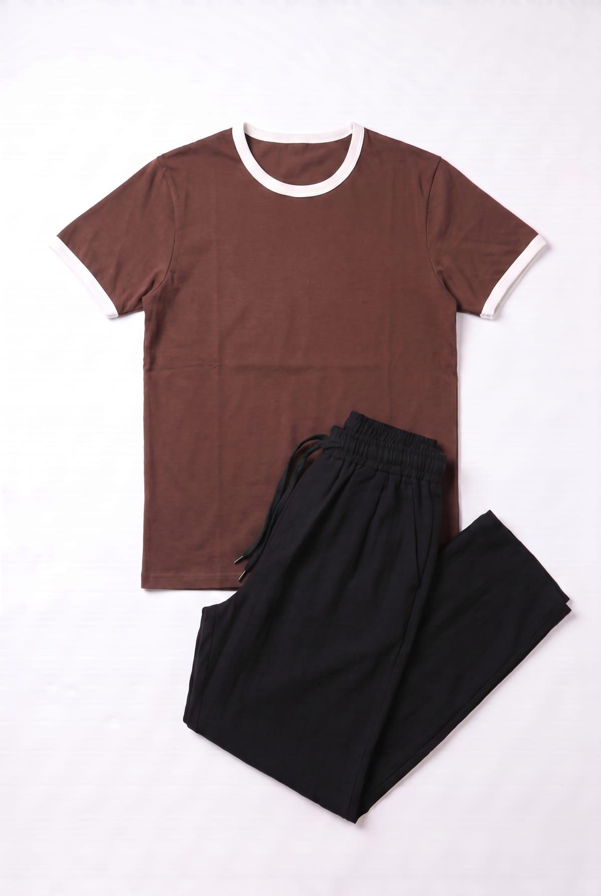 Ringer T-Shirt Set + Kamraya Pants Black 4