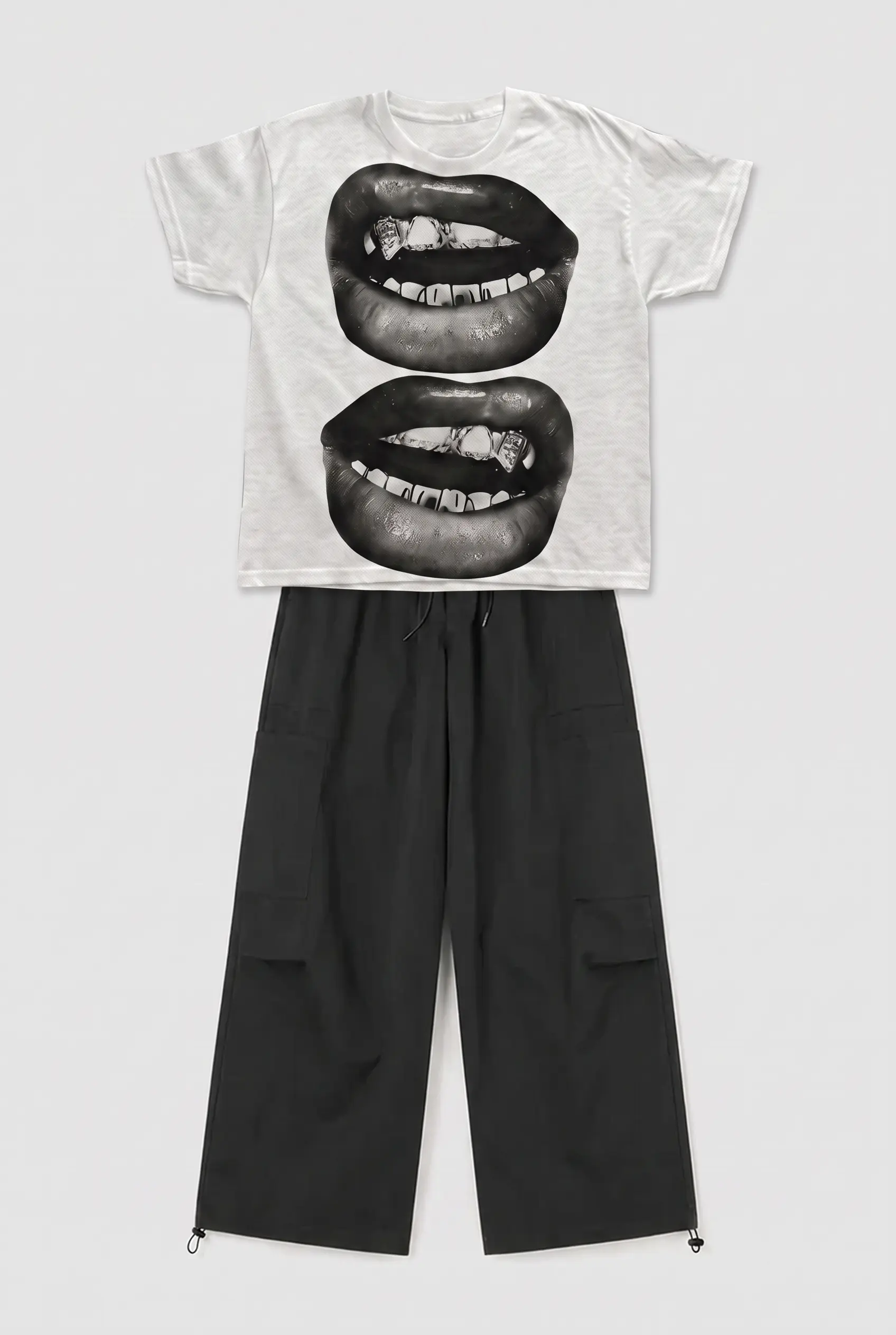 SET T-SHIRT IMPRIMÉ + PANTALON PARACHUTE 3