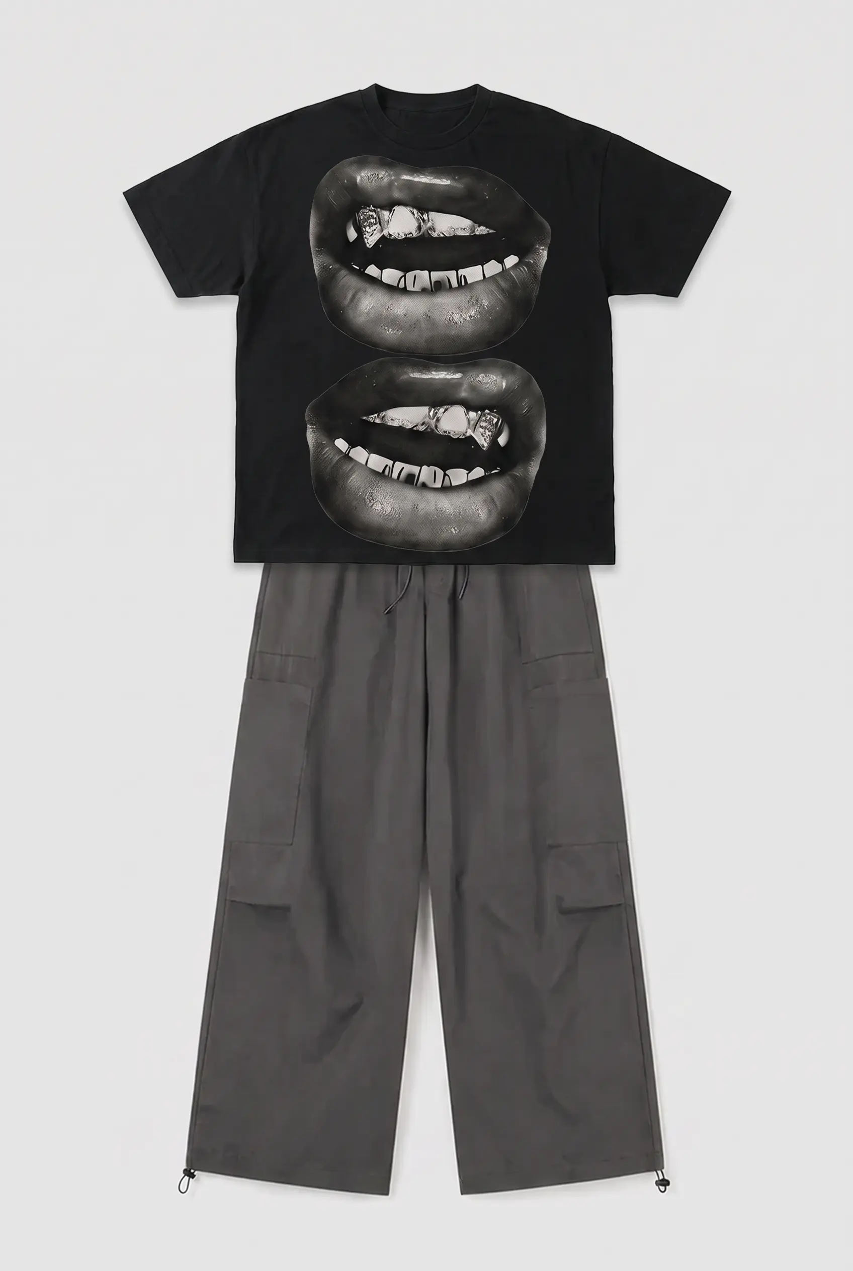 SET T-SHIRT IMPRIMÉ + PANTALON PARACHUTE 5