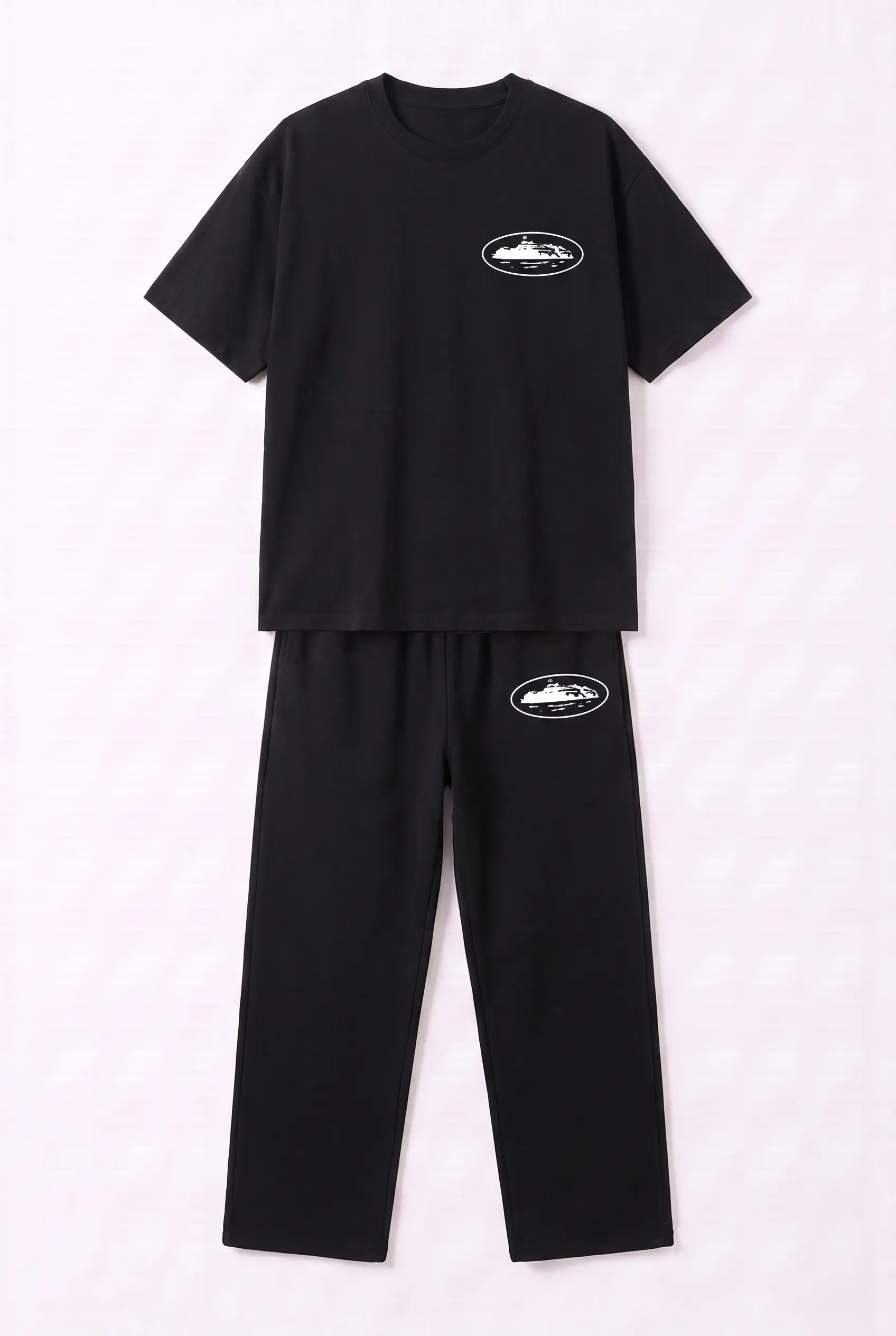 SET T-SHIRT NOIR CORTEZ + JOGGER NOIR