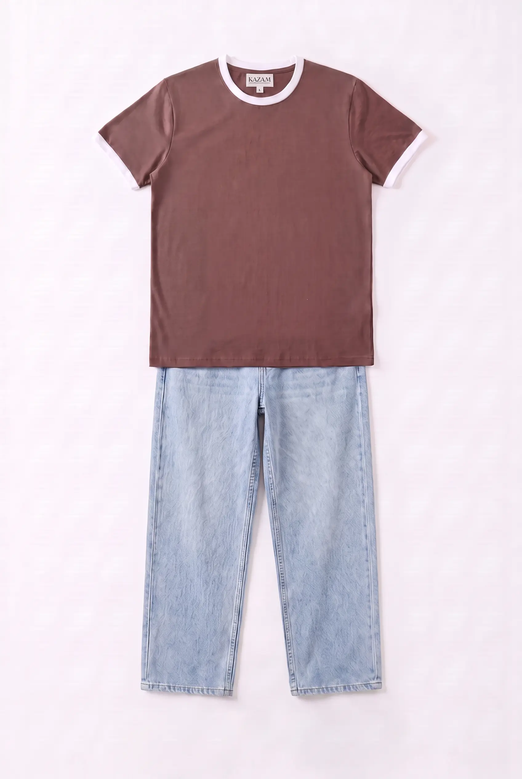 SET T-SHIRT RINGER + JEANS 5