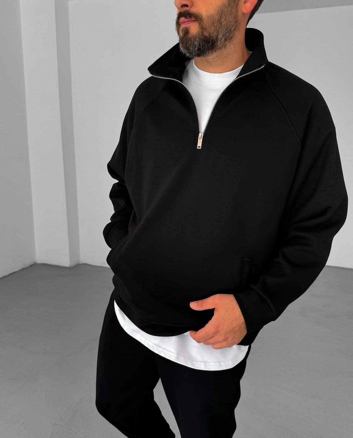 Sweat Col Zippé Basique 3