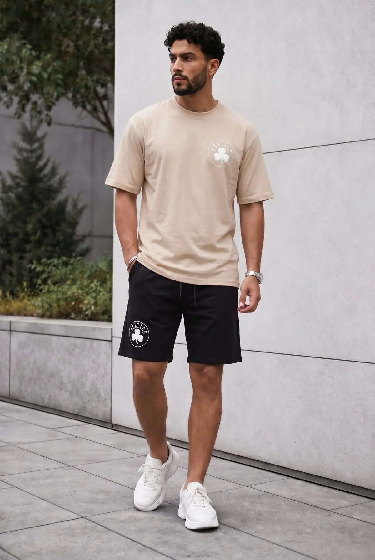 Set Tshirt Blanc+short 6