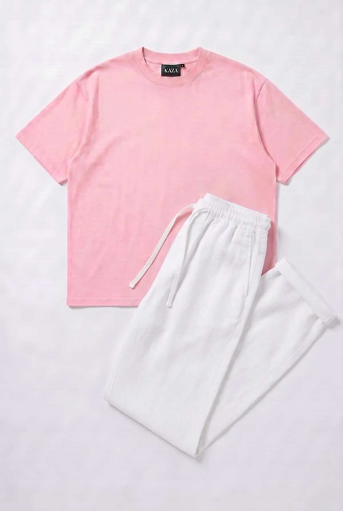 Set Tshirt Coton Oversized + Kamraya Blanc 2
