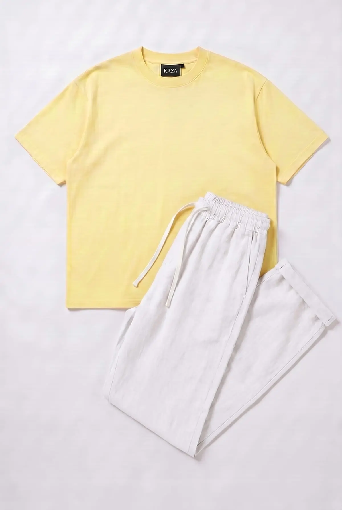 Set Tshirt Coton Oversized + Kamraya Blanc 3