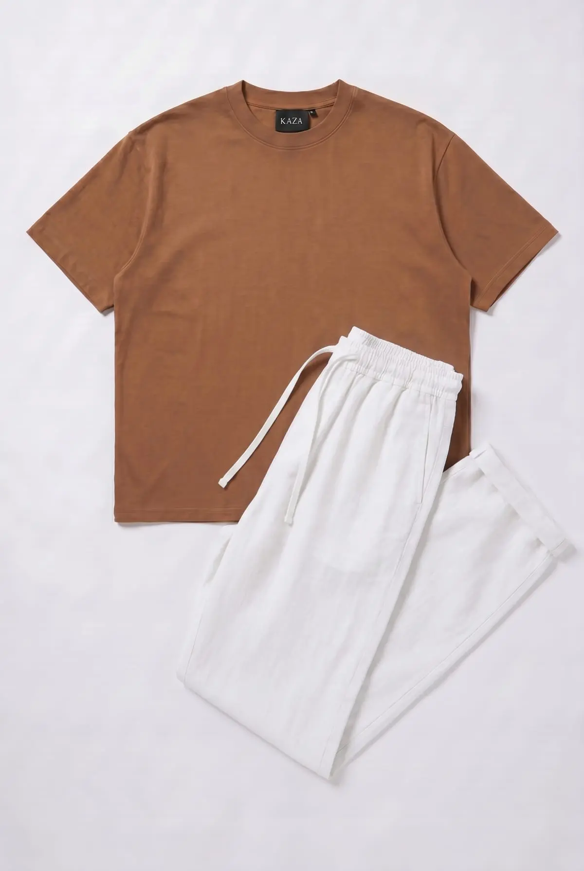 Set Tshirt Coton Oversized + Kamraya Blanc 5