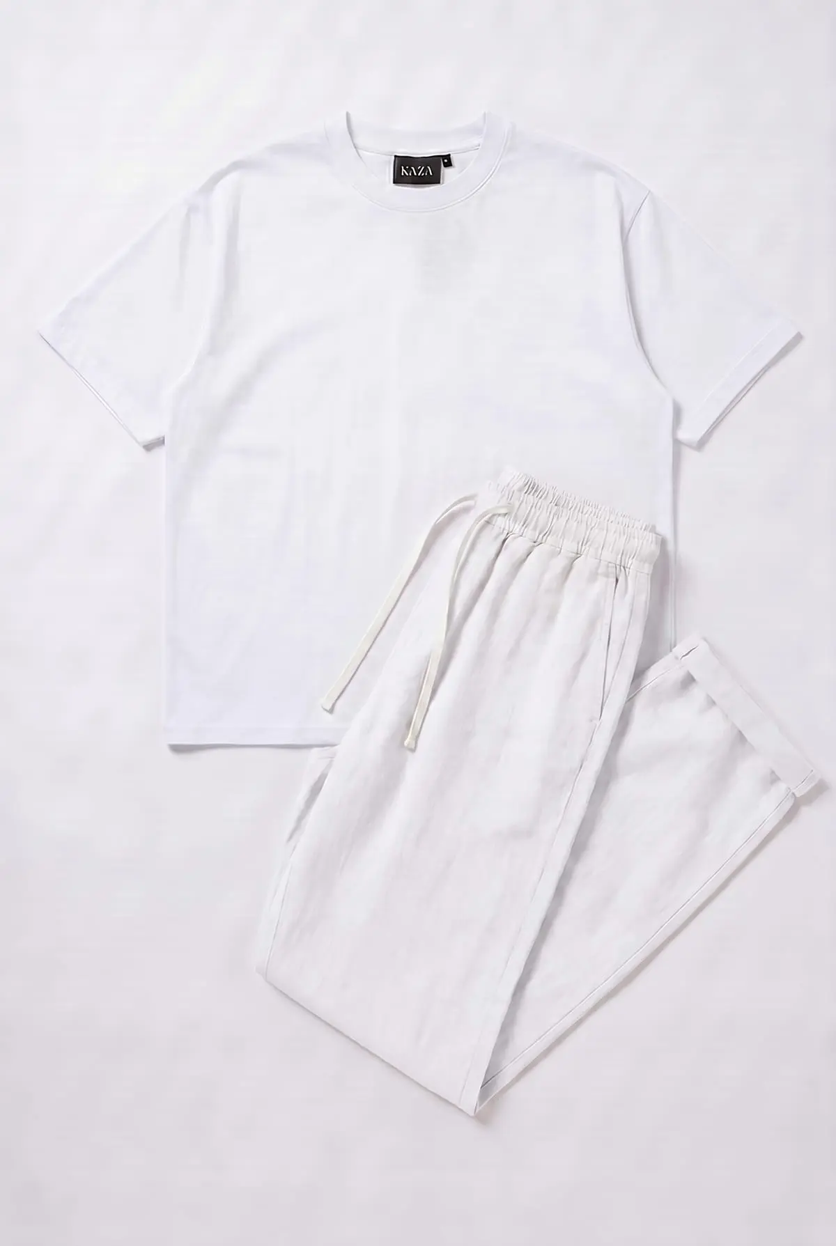 Set Tshirt Coton Oversized + Kamraya Blanc 6