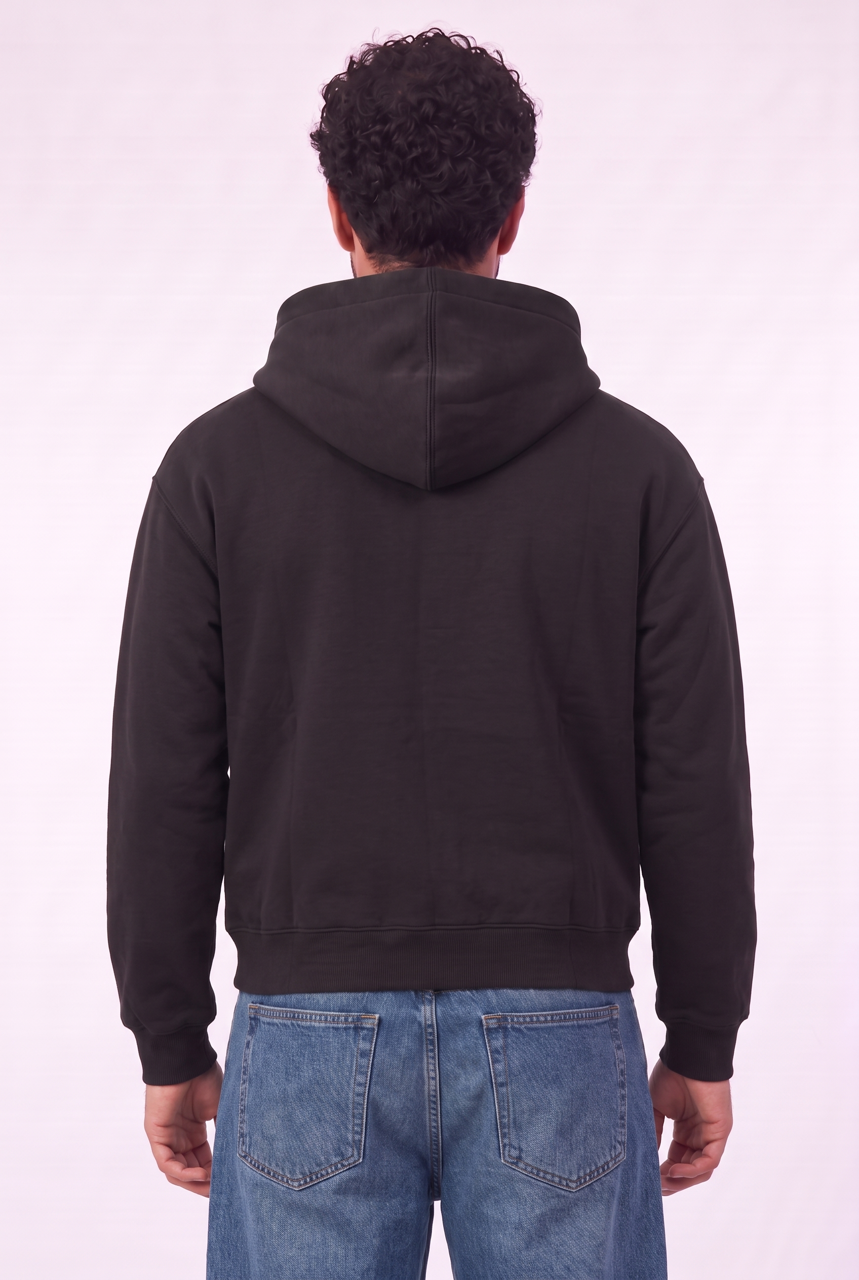 Set Veste Zip Noir & Jean Bleu Fonce 4