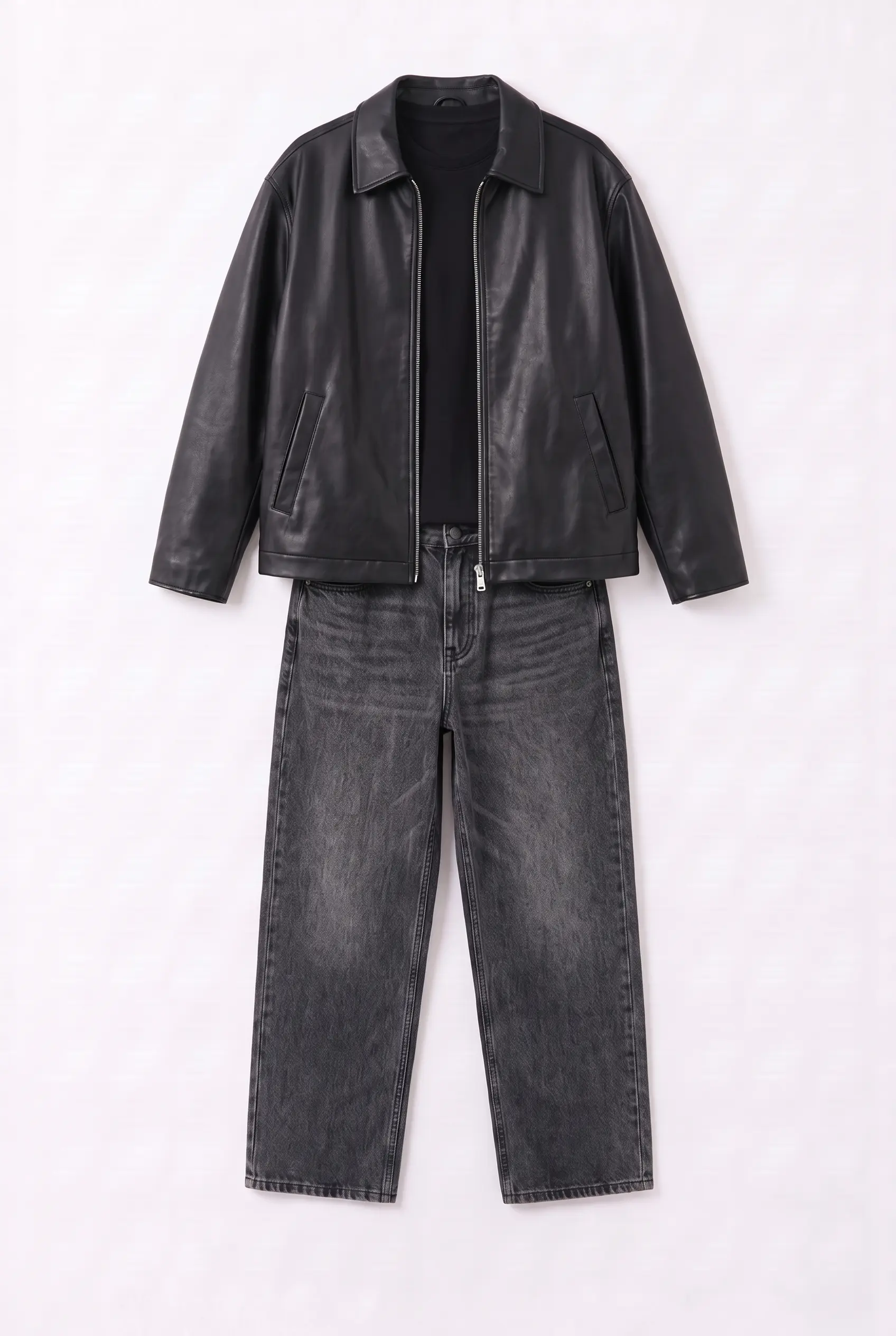 Tenue Leather Black Jacket Full Black