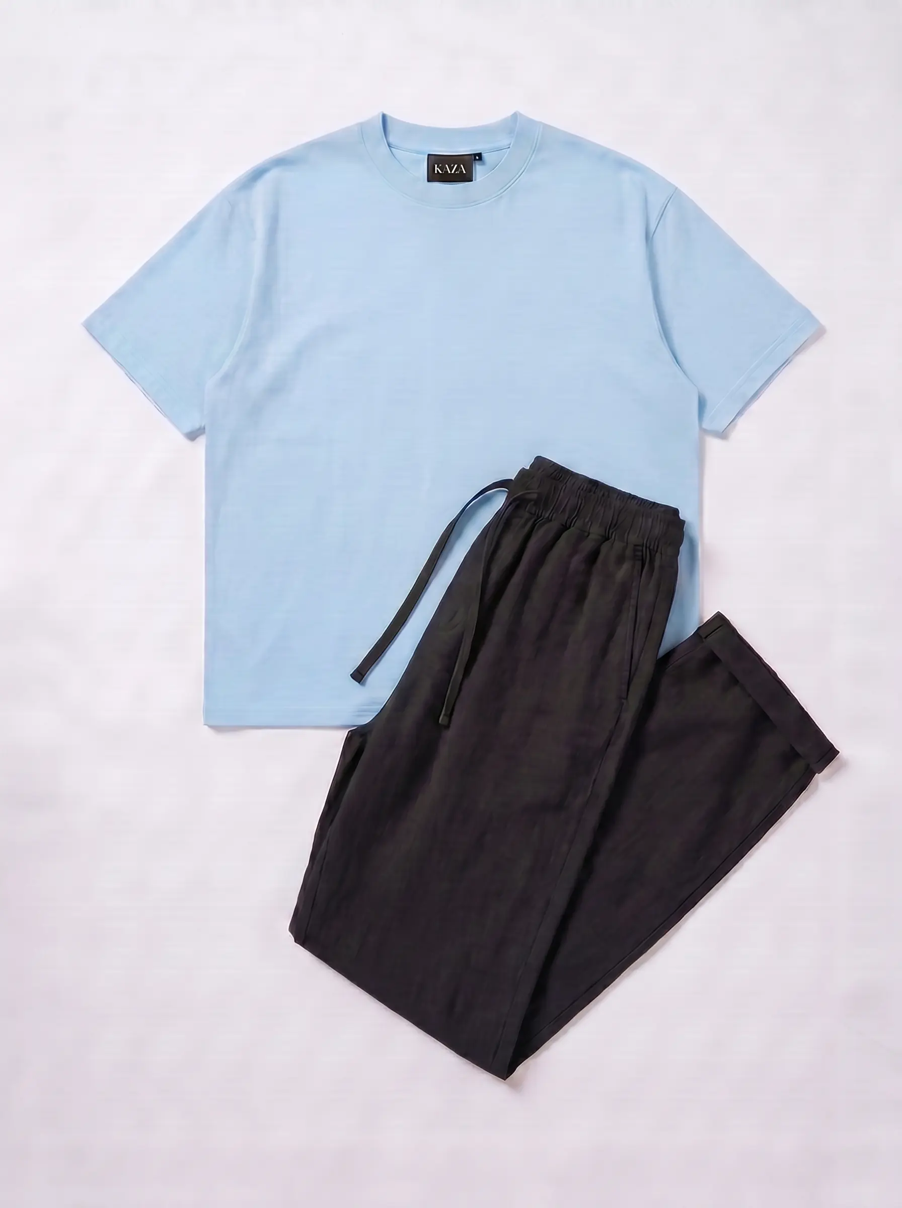 SET TSHIRT COTON OVERSIZED + KAMRAYA NOIR 3