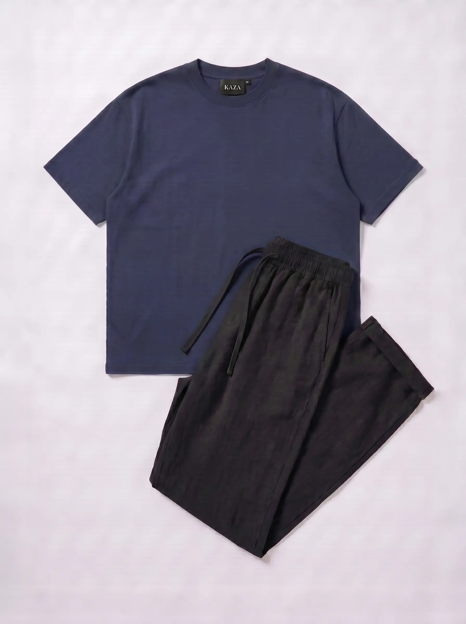 SET TSHIRT COTON OVERSIZED + KAMRAYA NOIR 5