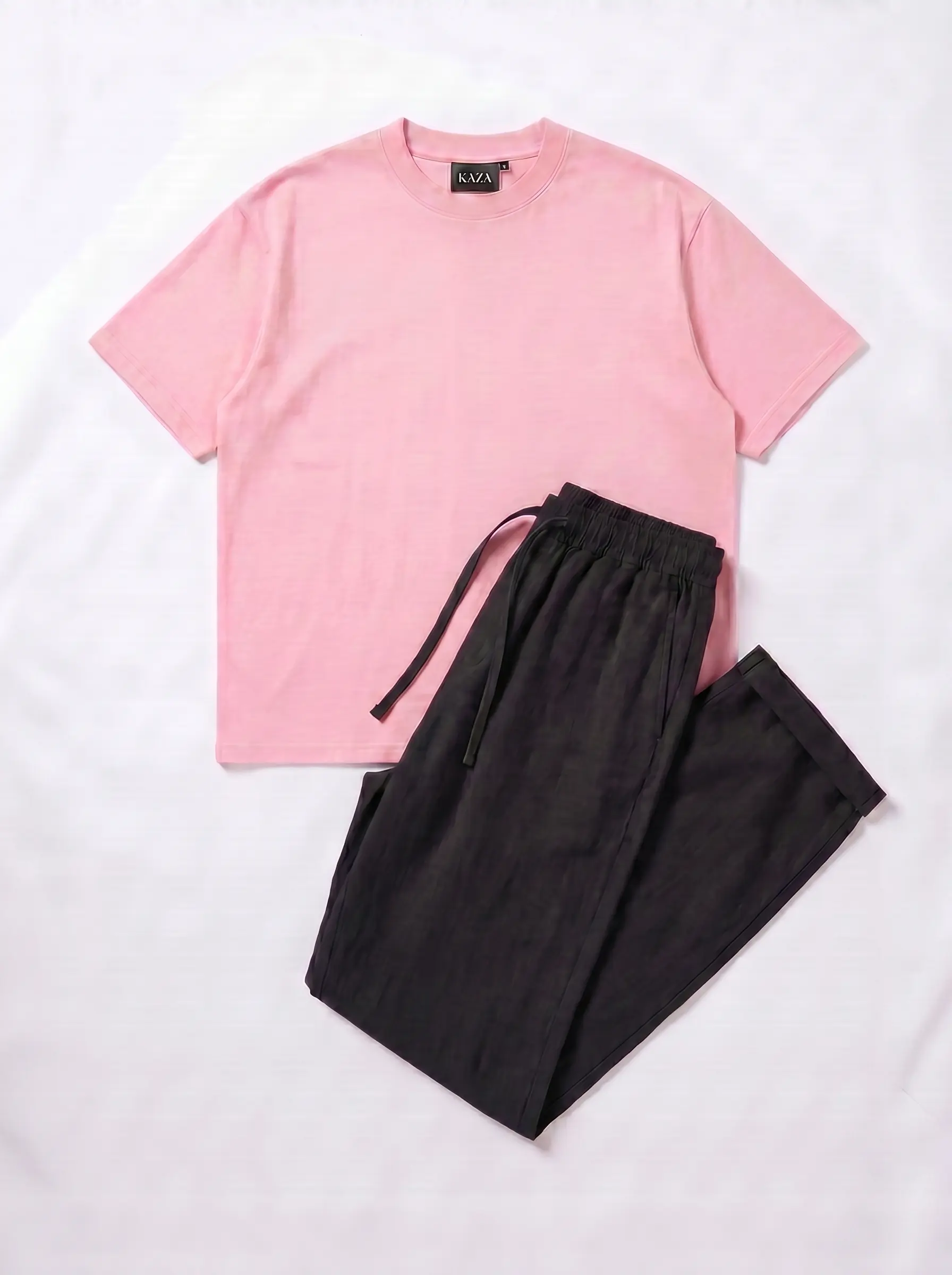 SET TSHIRT COTON OVERSIZED + KAMRAYA NOIR 6