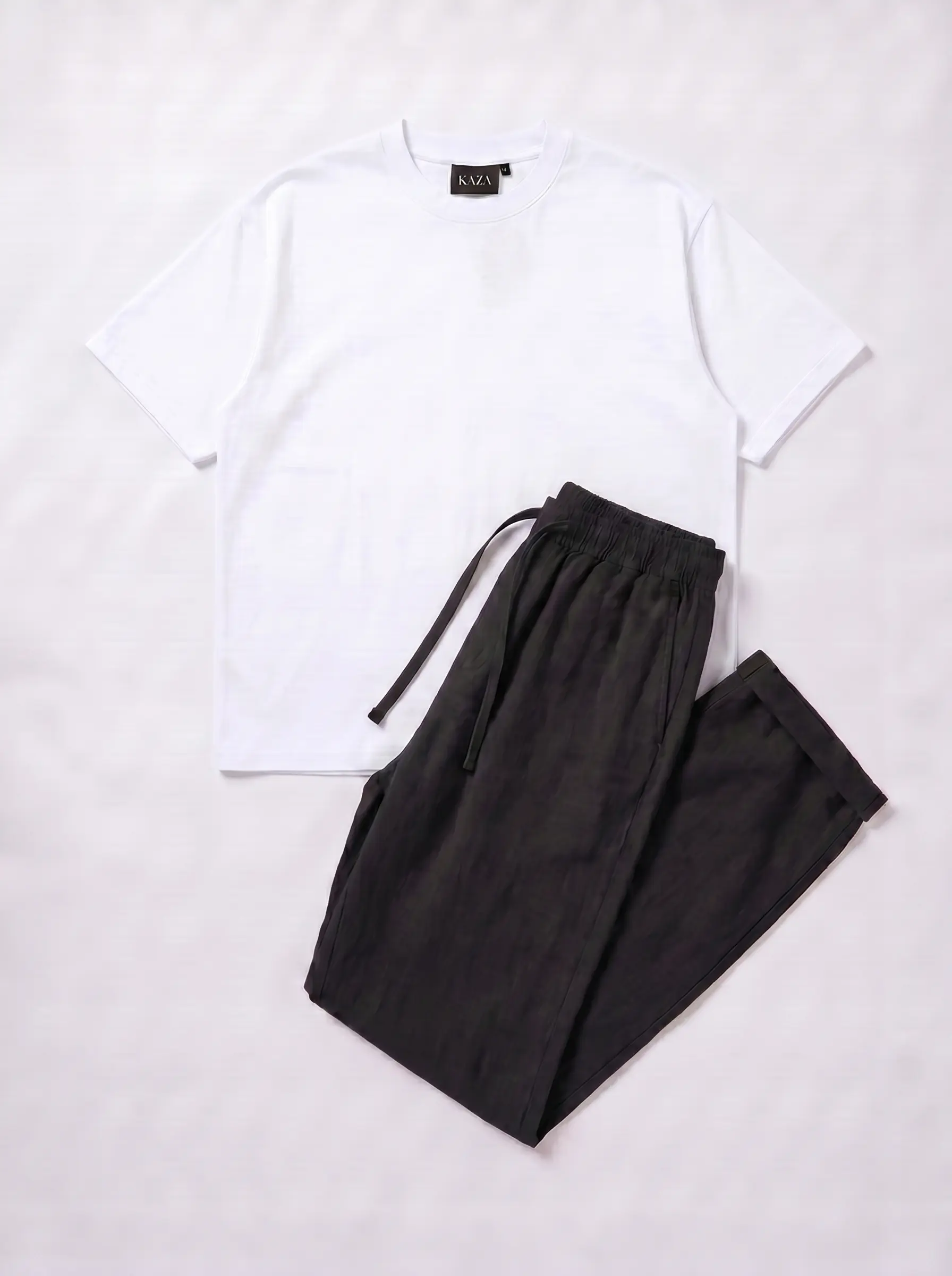 SET TSHIRT COTON OVERSIZED + KAMRAYA NOIR 7
