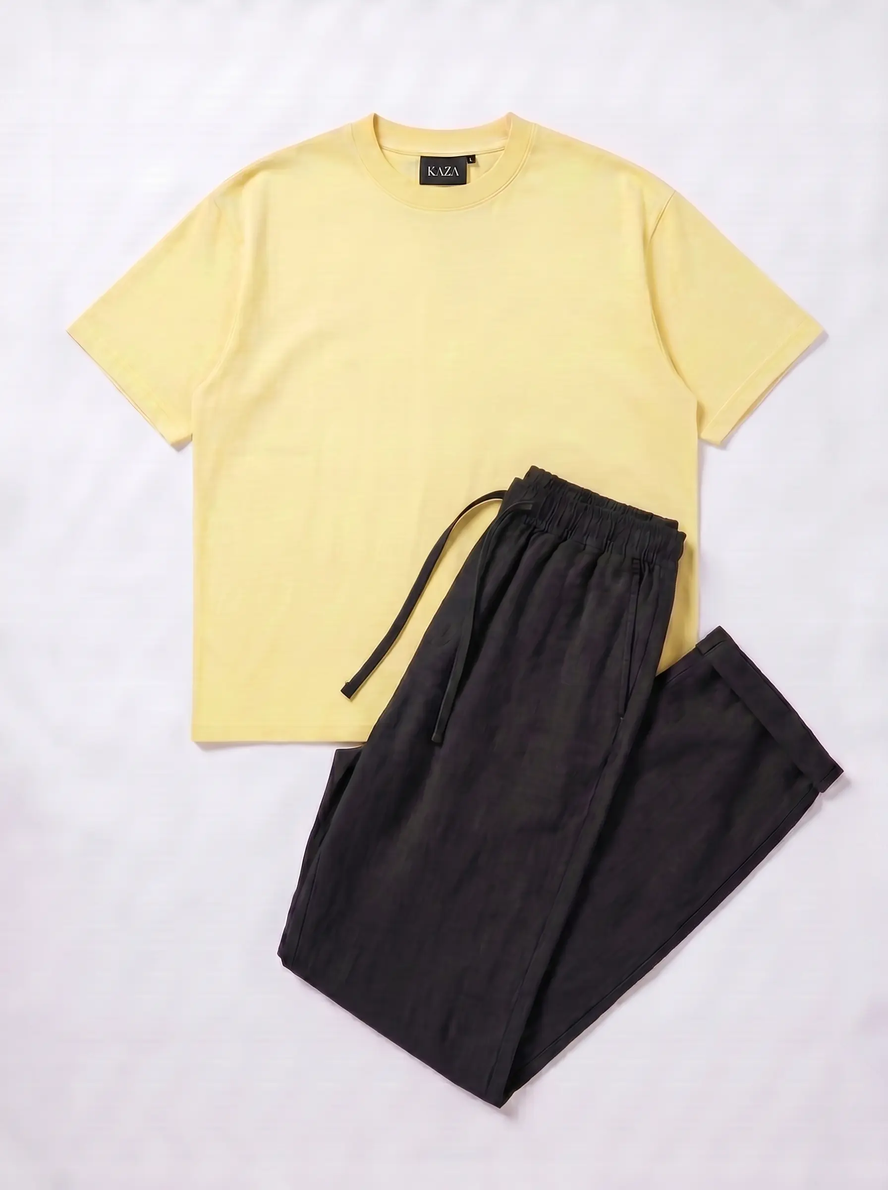 SET TSHIRT COTON OVERSIZED + KAMRAYA NOIR 8