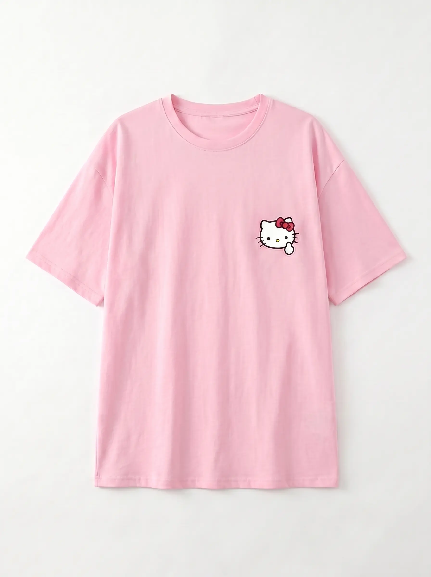 T-Shirt Oversize Imprimé Hello Kitty