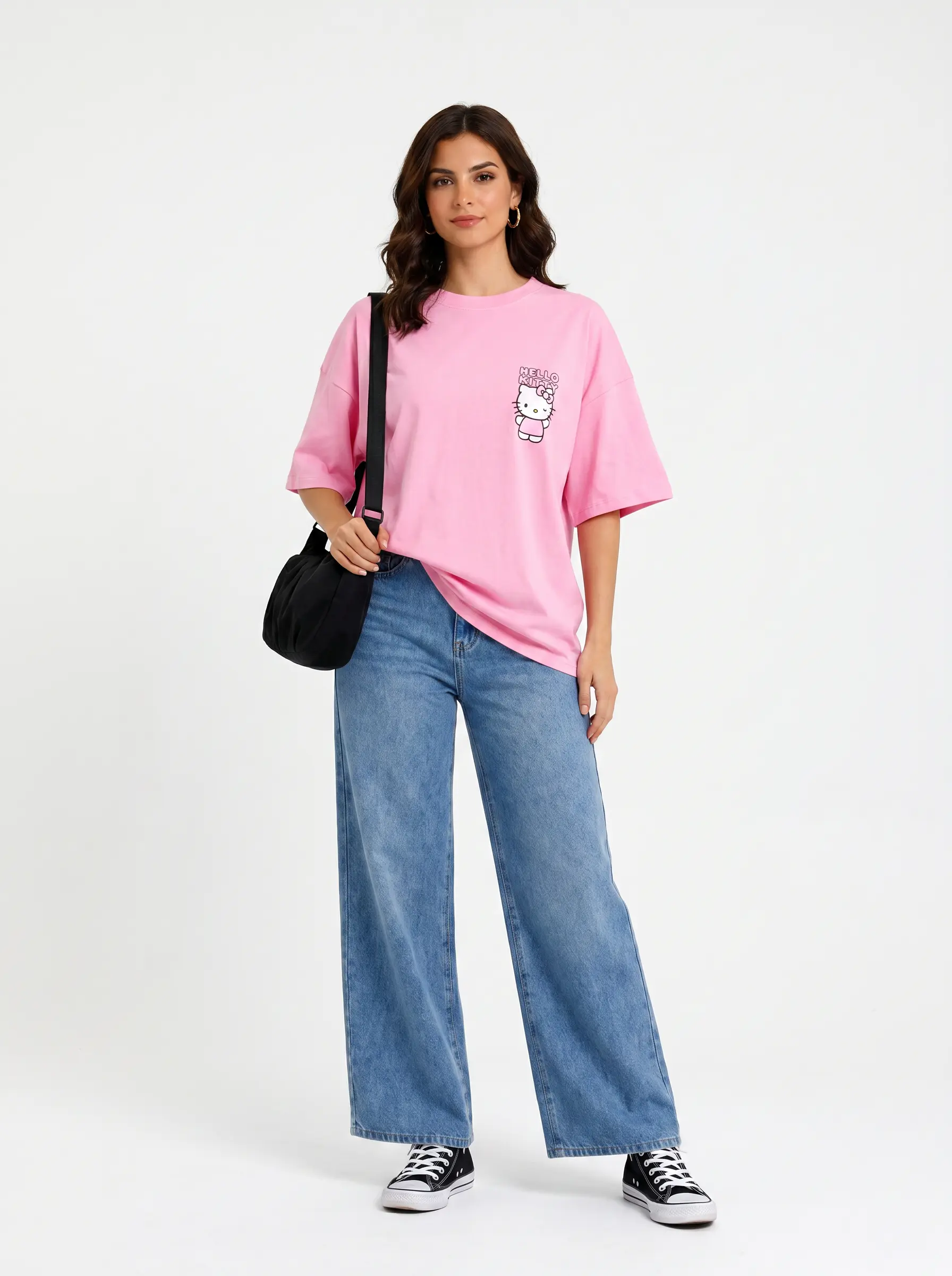 T-Shirt Oversize Imprimé Hello Kitty 2 2