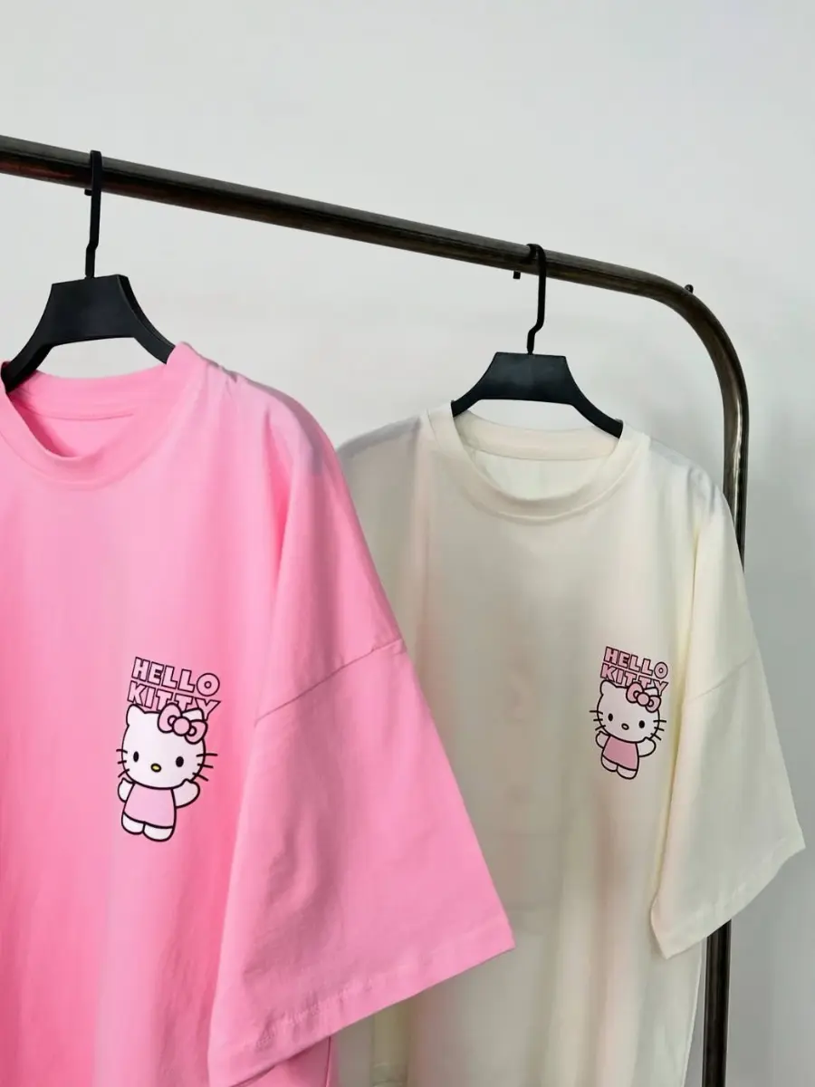 T-Shirt Oversize Imprimé Hello Kitty 2 5