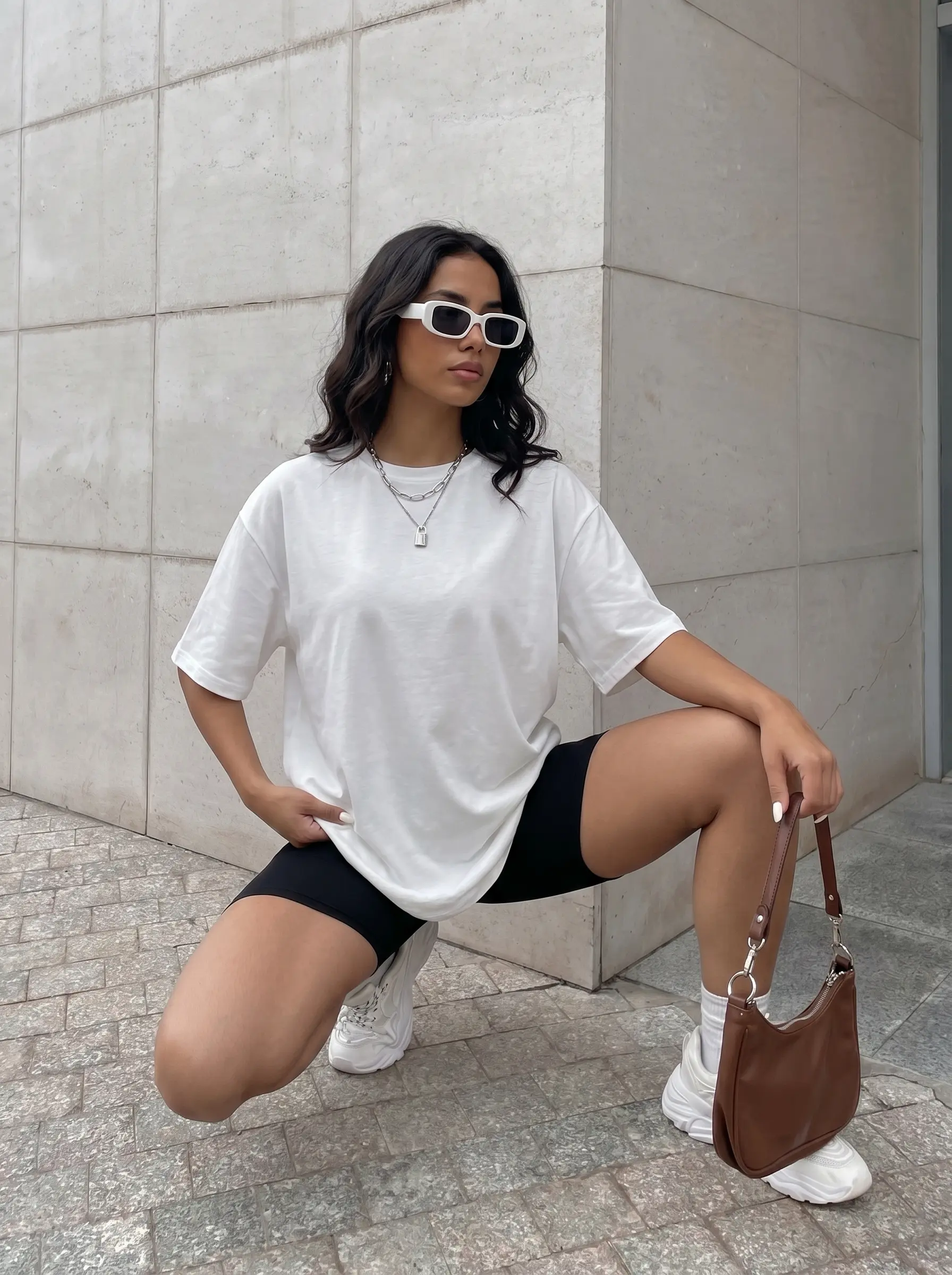 T-Shirt Oversize Imprimé  Life is Short 2