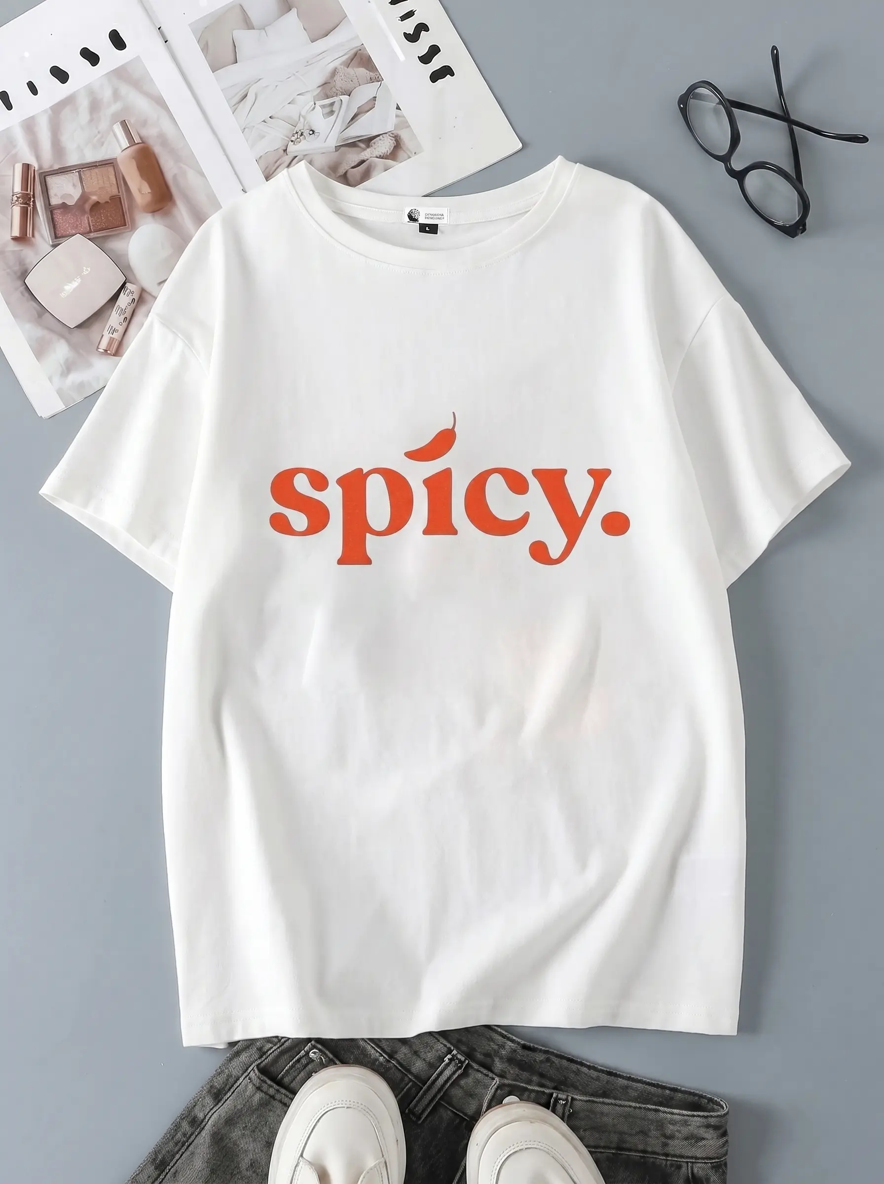 T-Shirt Oversize Imprimé Spicy 3
